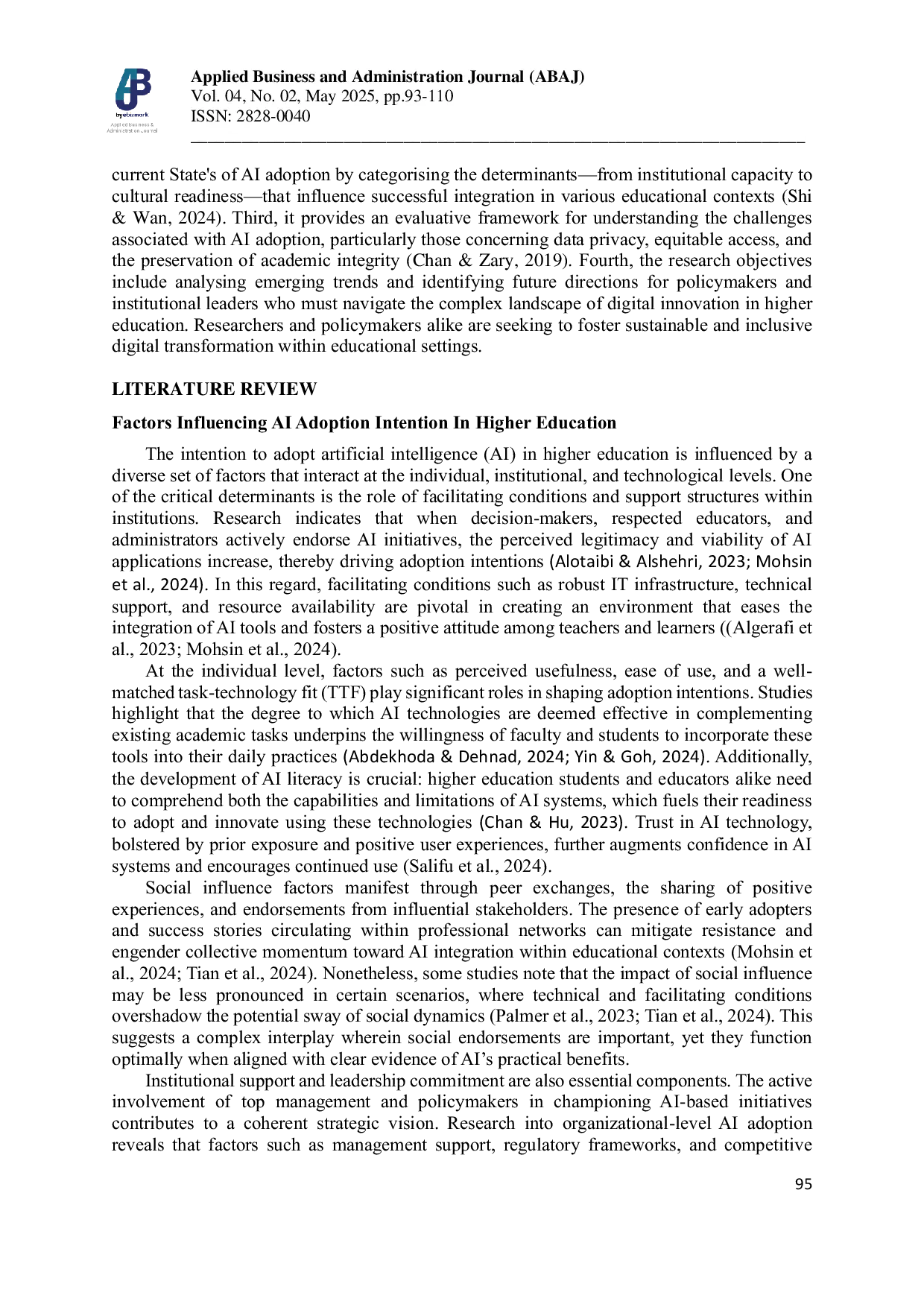 JURIS Tracing The Digital Transformation A Bibliometric Investigation Of Artificial Intelligence Adoption In Higher Education