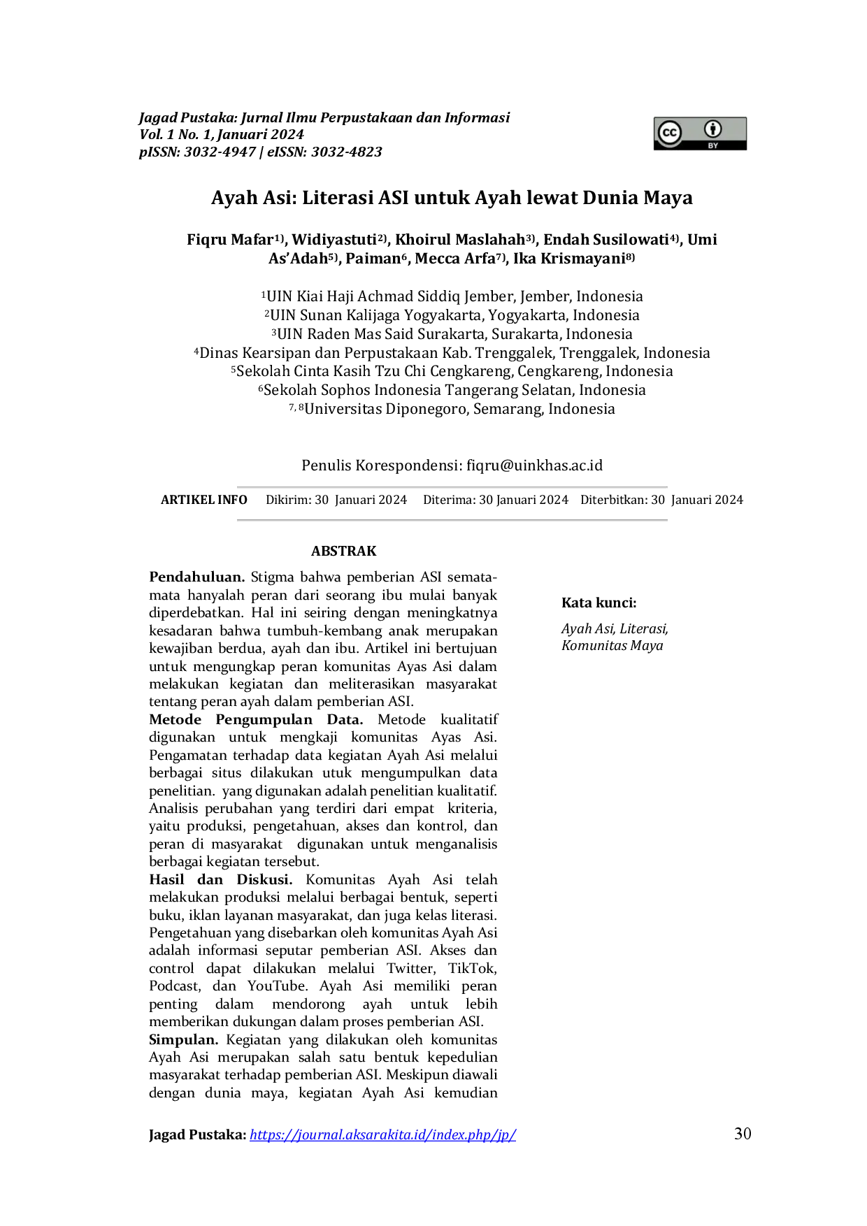 juris AYAH ASI Literasi ASI untuk Ayah lewat Dunia Maya