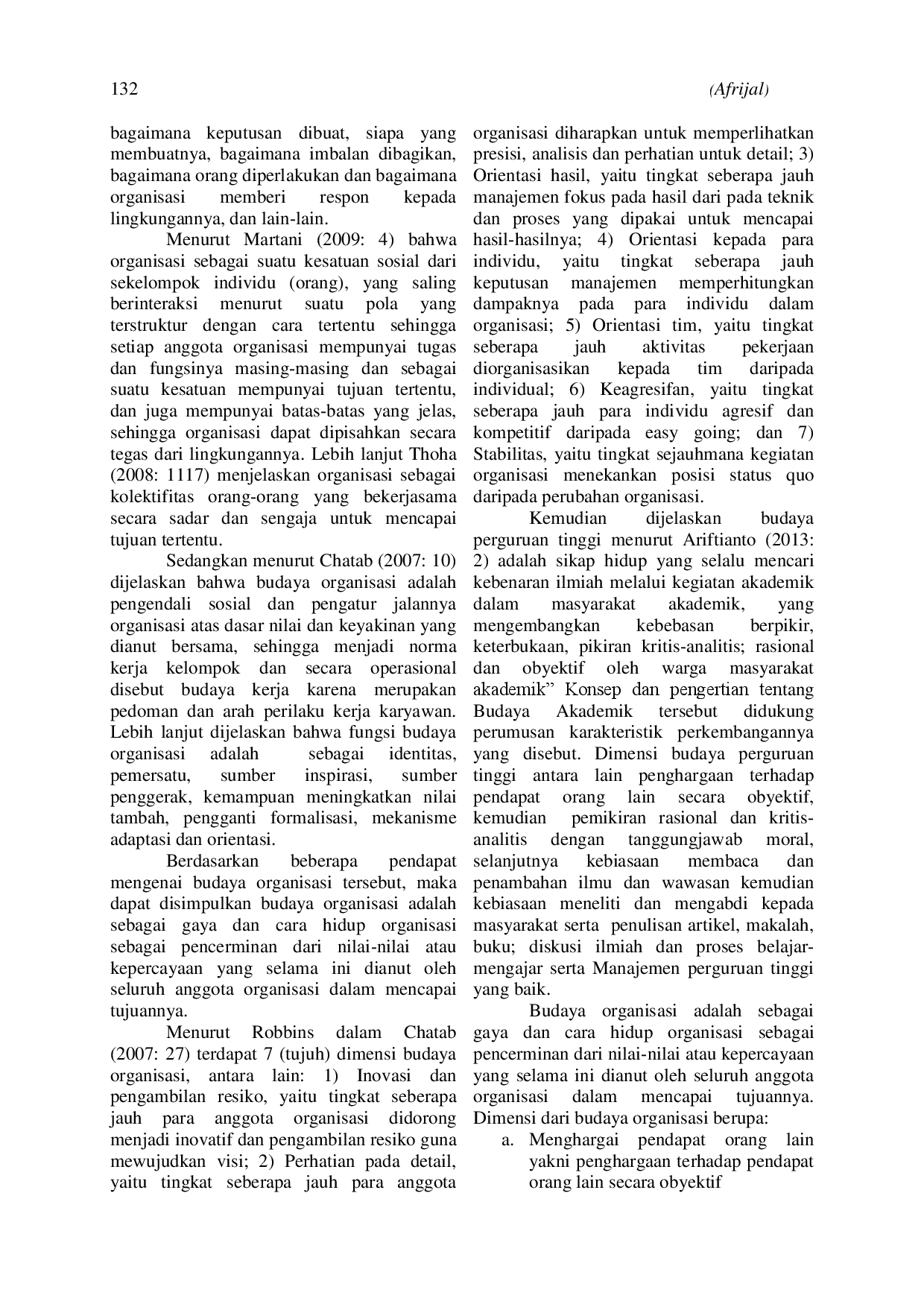 juris Pengaruh Budaya Organisasi terhadap Kinerja Dosen PTS di Provinsi Riau Program Studi Akuntansi Dan Manajemen