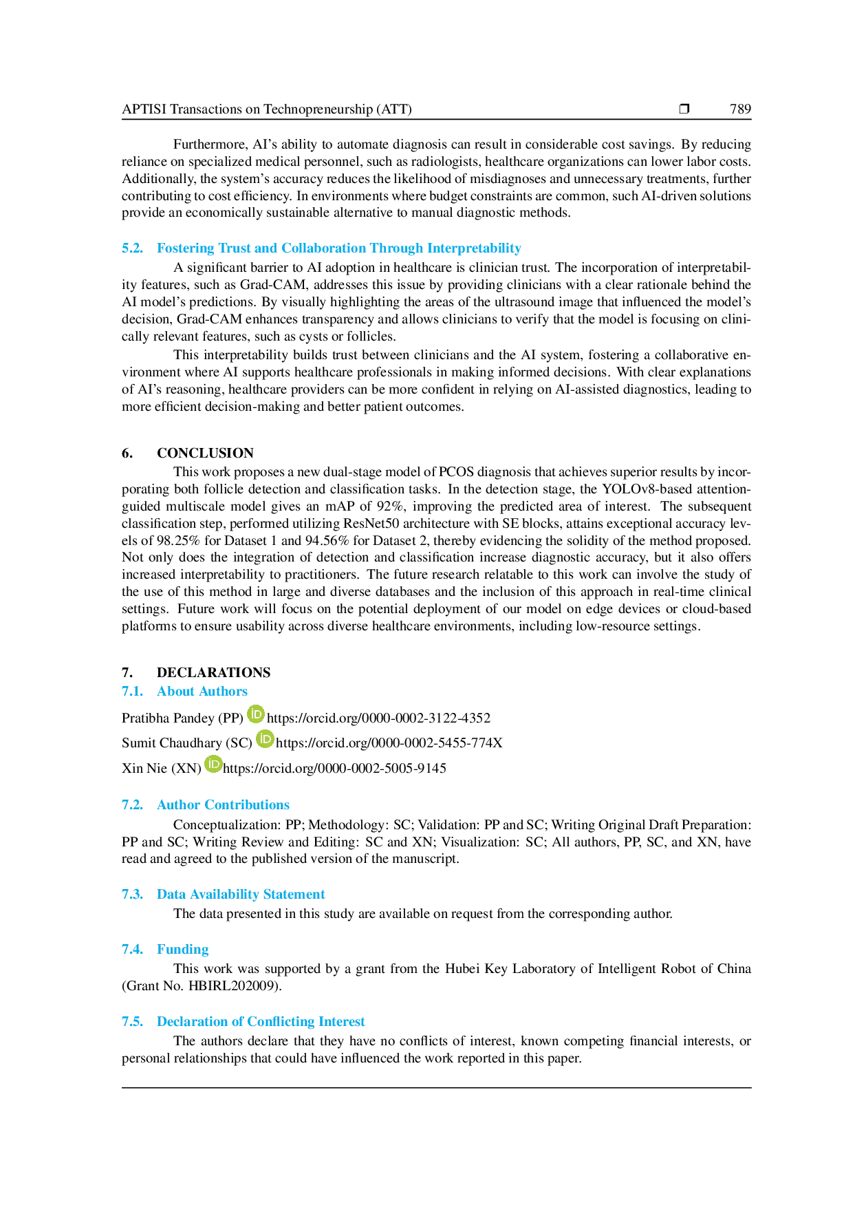 JURIS Deep Learning Technique for Interpretable Diagnosis of Polycystic Ovary Syndrome in Ultrasound Imaging