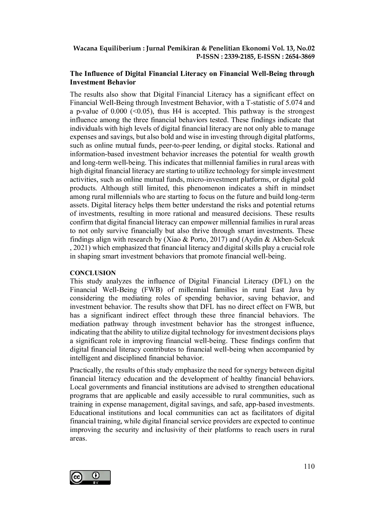 JURIS Digital Financial Literacy Financial Behaviors and Well Being Evidence from Rural Millennial Families in Lumajang East Java