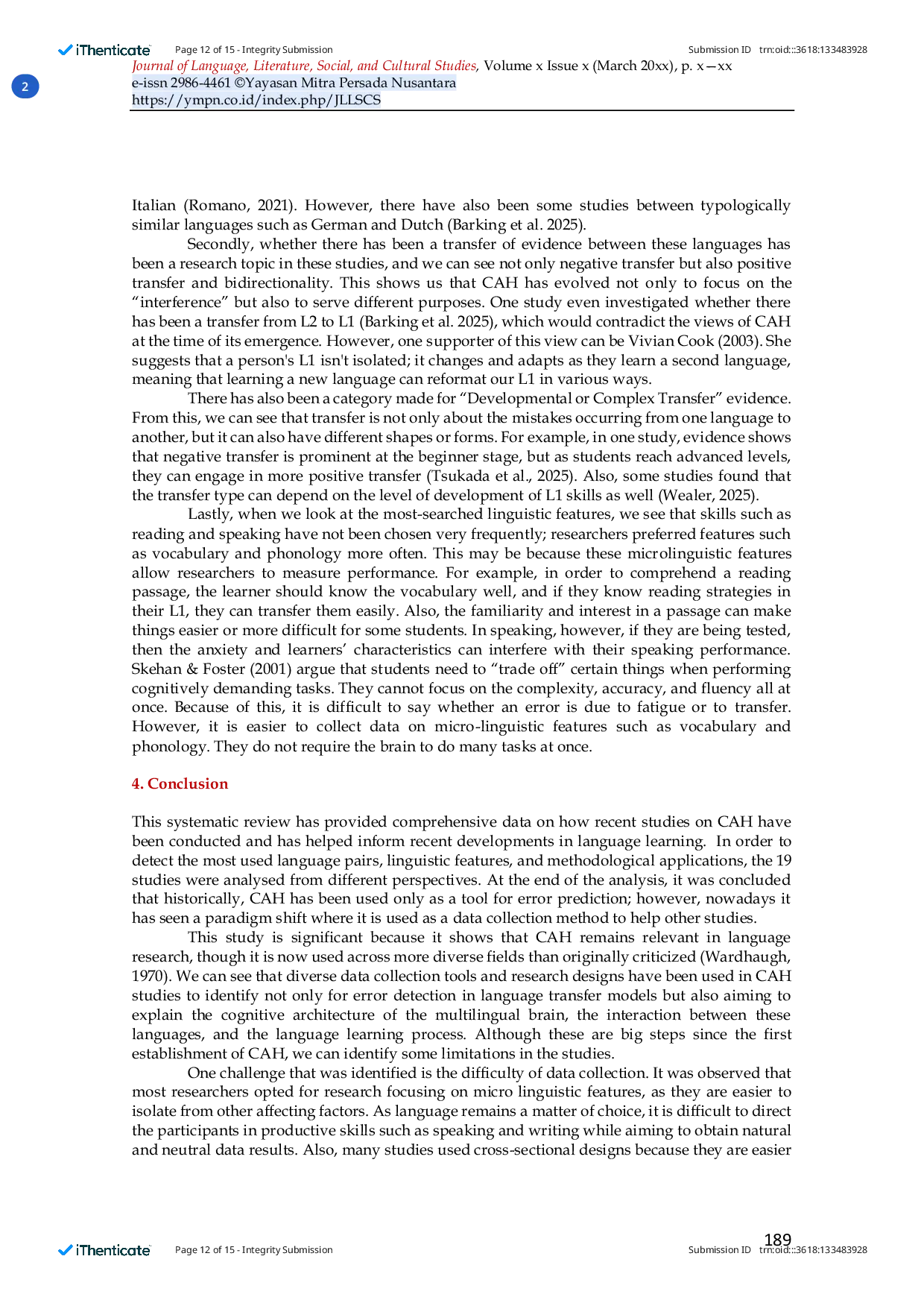 JURIS The survival of contrastive analysis hypothesis Reevaluates criticisms and highlights its value in cross cultural communication studies