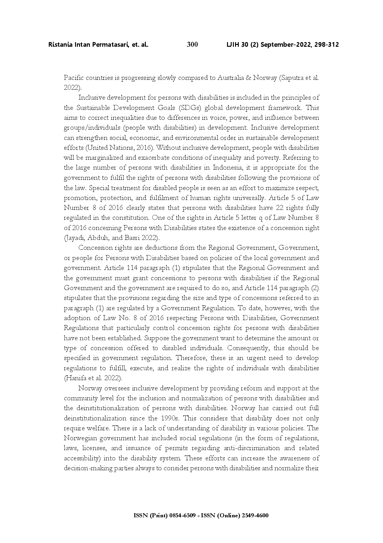 juris Disabilities concessions in Indonesia fundamental problems and solutions