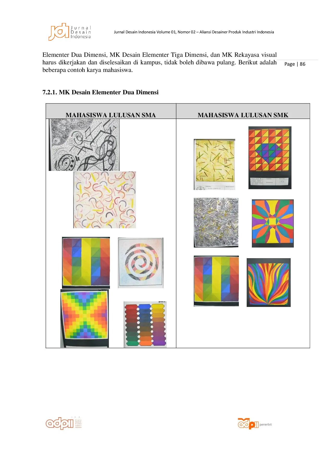 JURIS Studi Perbandingan Perkembangan Kreativitas Mahasiswa Lulusan SMK dan SMU Studi Kasus di Prodi Desain Produk ISI Yogyakarta