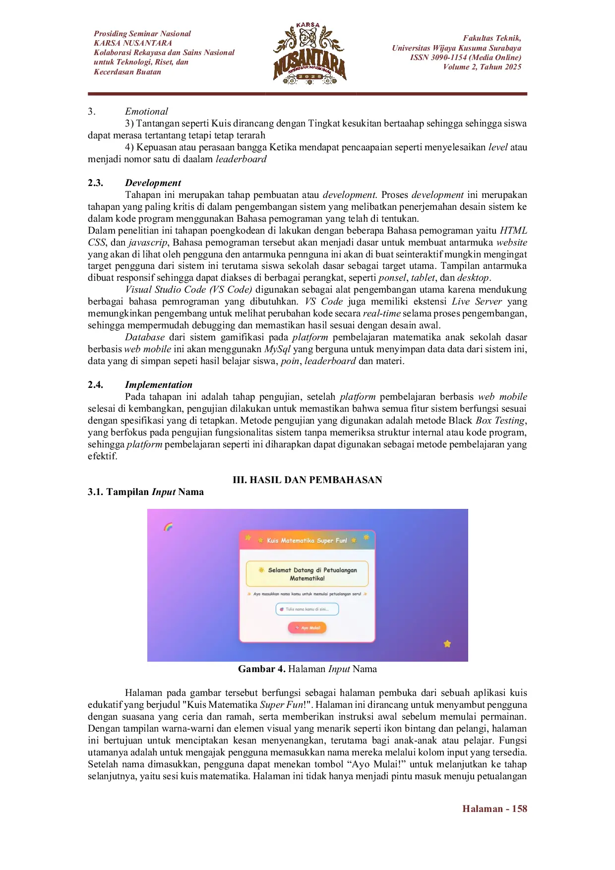 JURIS Implementasi Gamifikasi Pada Platform Pembelajaran Matematika Anak Sekolah Dasar Berbasis Web Mobile