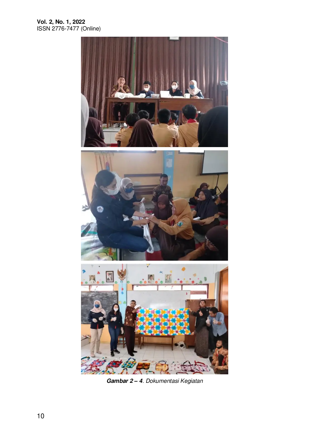 JURIS Kreatifitas Membatik Jumputan Untuk Meningkatkan Prestasi Belajar Siswa di Era Adaptasi Baru