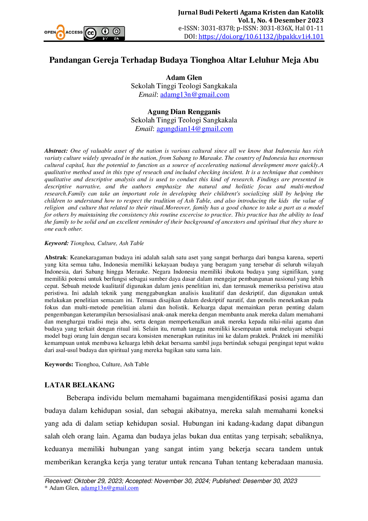 JURIS Pandangan Gereja Terhadap Budaya Tionghoa Altar Leluhur Meja Abu