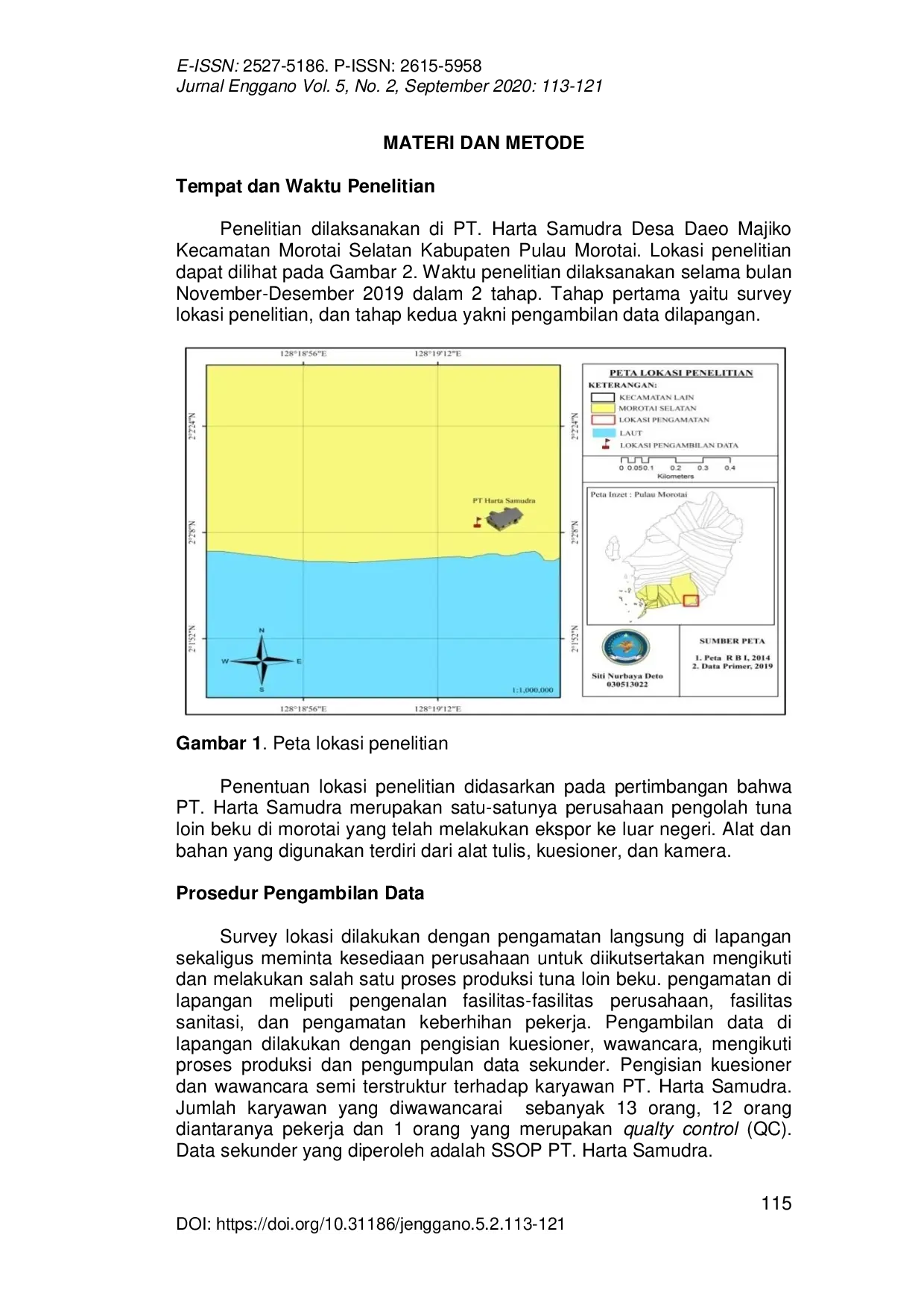 JURIS Sanitasi Dan Hygiene Pada Pengolahan Tuna Loin Beku Di PT Harta Samudra Kabupaten Pulau Morotai