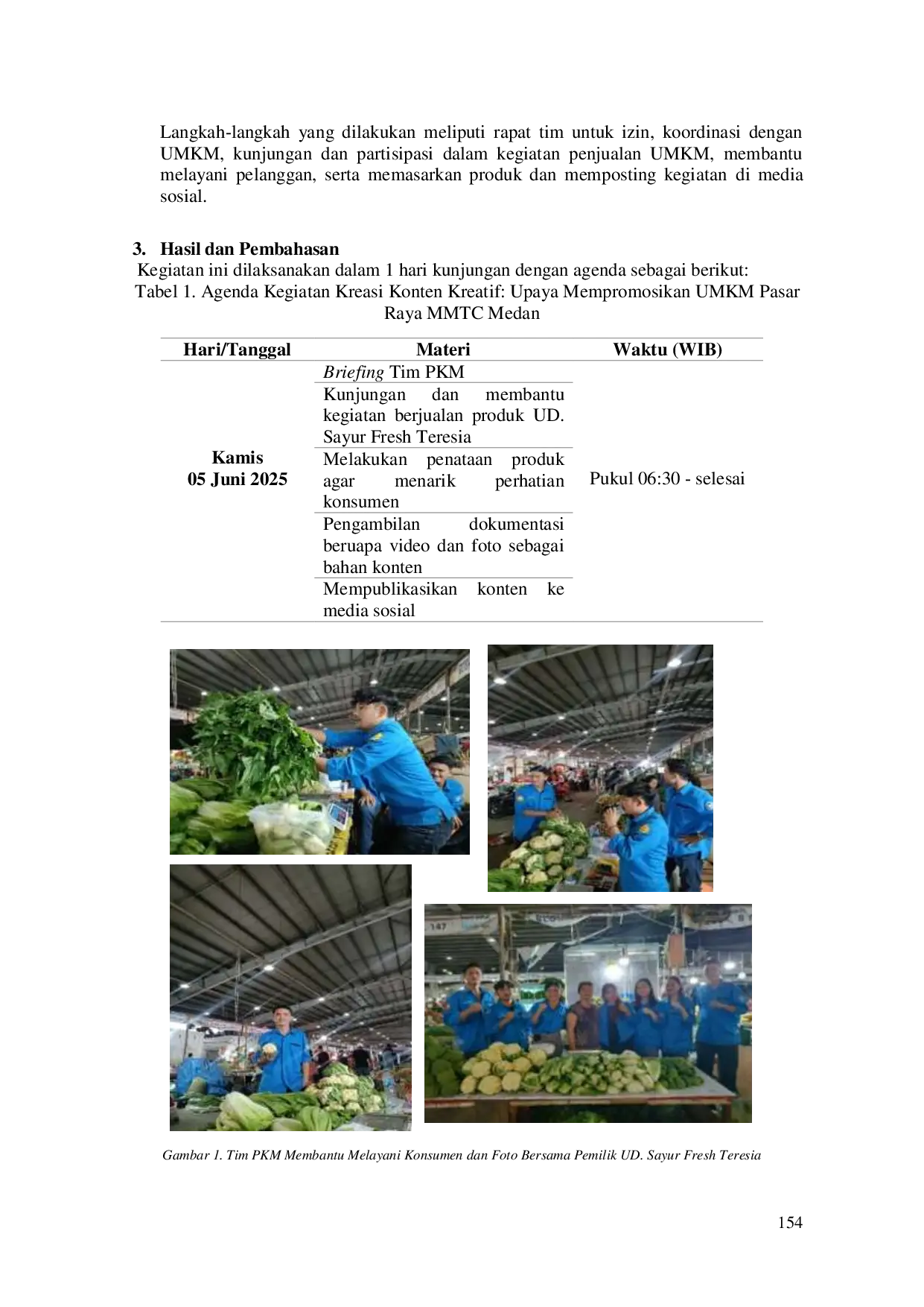 JURIS Kreasi Konten Kreatif Upaya Mempromosikan Umkm Pasar Raya Mmtc Medan