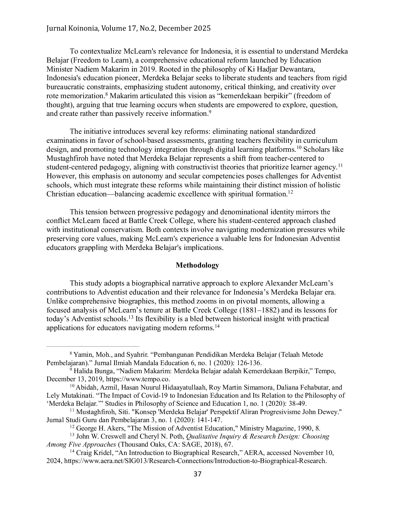 JURIS Reexamining Alexander Mclearn s Role In Adventist Education Implications For Adventist Education Today