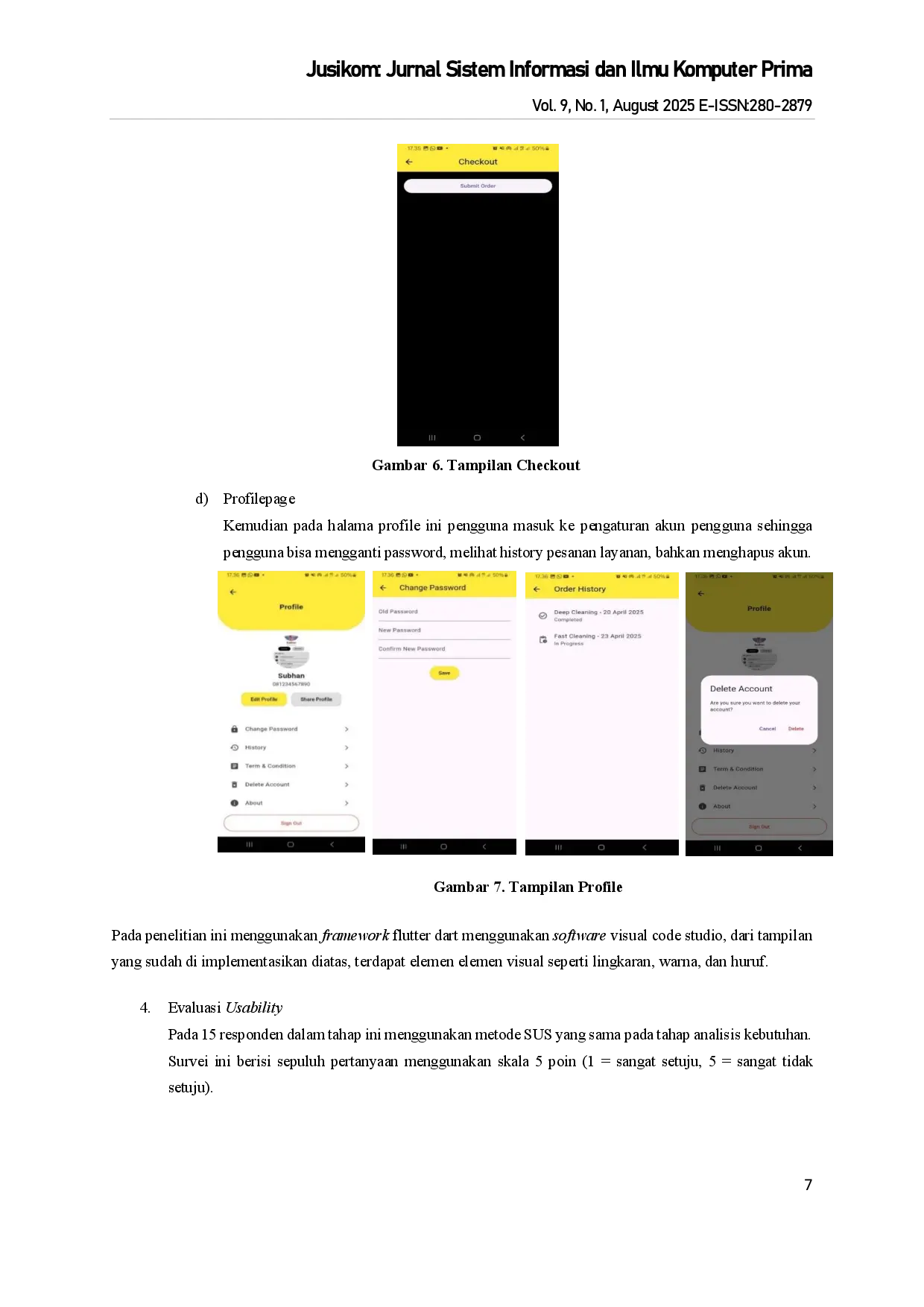 juris Desain Front End Aplikasi E Laundry Sepatu FindMe Shoes and Care dengan Metode User Centered Design