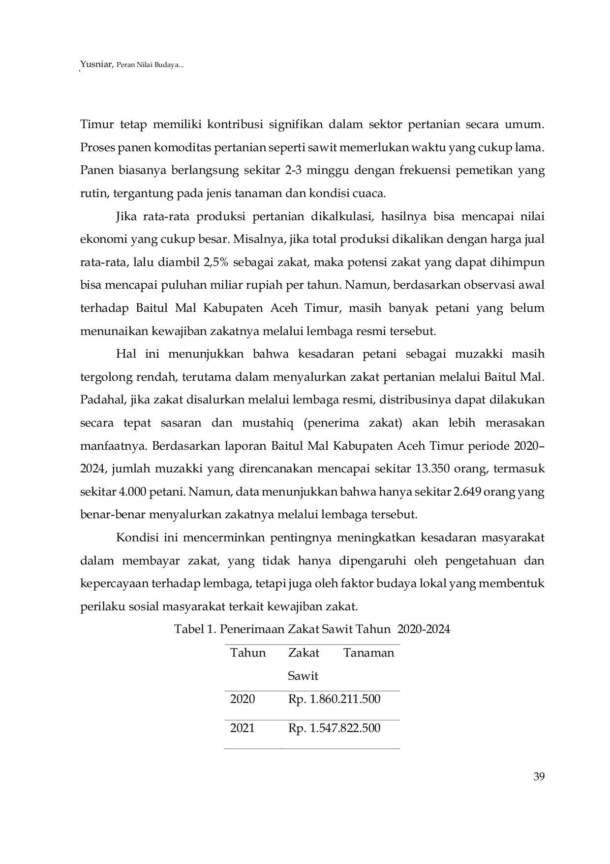 JURIS The Role of Cultural Values Knowledge and Trust in Shaping Muzakki Awareness in Paying Agricultural Zakat A Case Study at Baitul Mal in East Aceh Regency