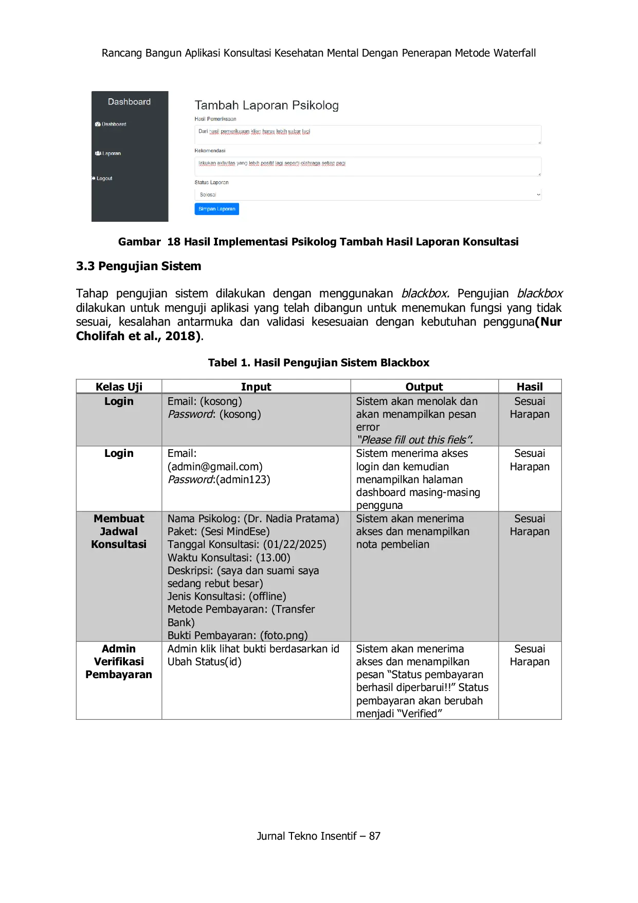 JURIS Pengembangan Aplikasi Konsultasi Kesehatan Mental Untuk Meningkatkan Aksesibilitas