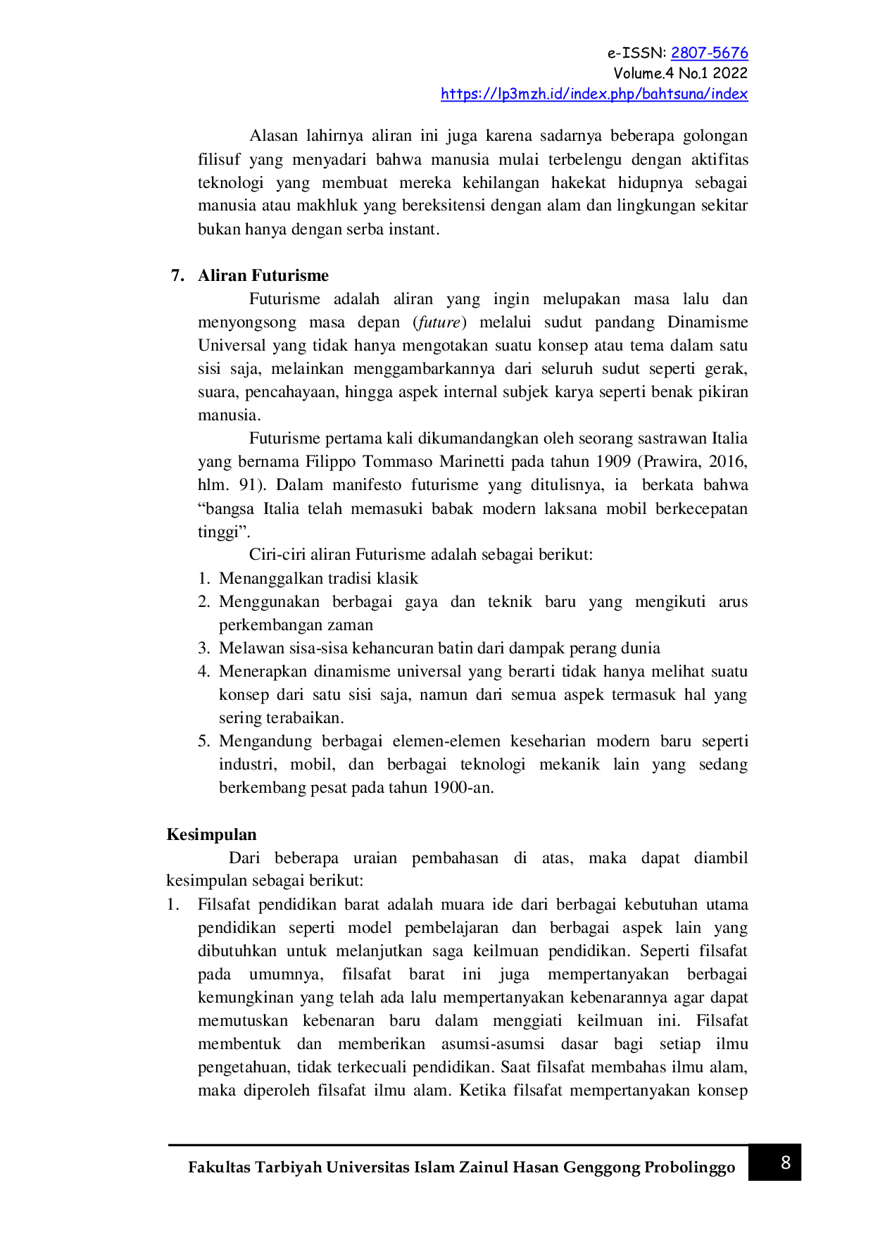 JURIS Aliran Filsafat Pendidikan Barat