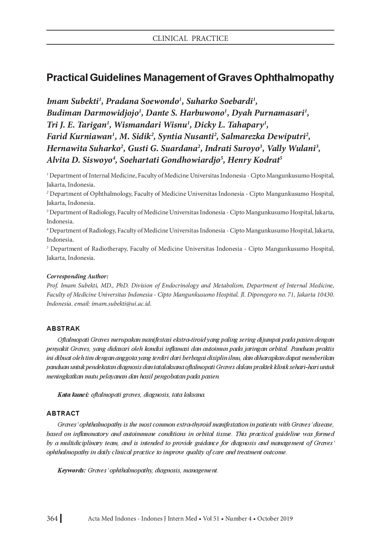 juris Practical Guidelines Management Of Graves Ophthalmopathy