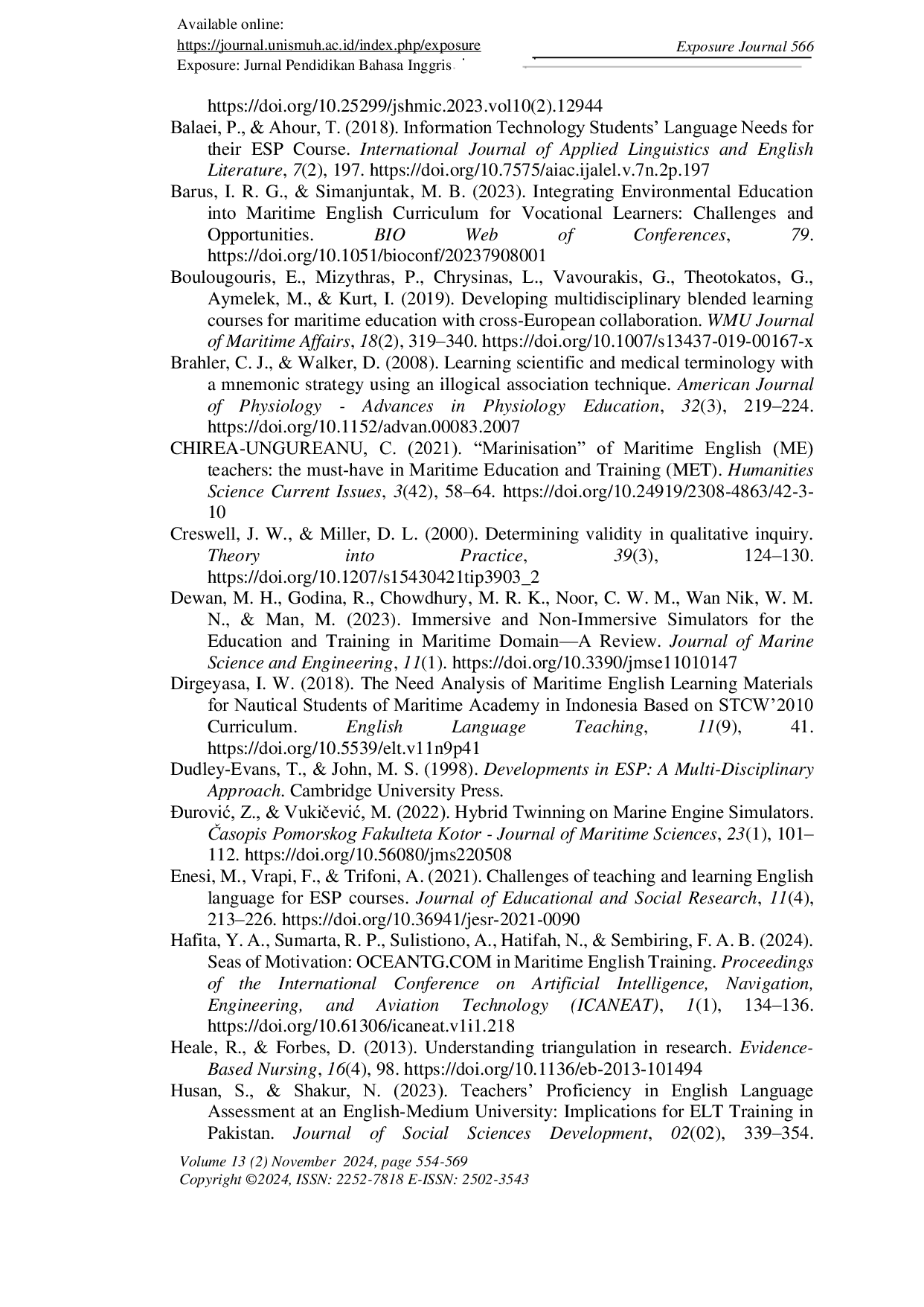 JURIS A Comprehensive Needs Analysis of Maritime English for Ship Machinery Students