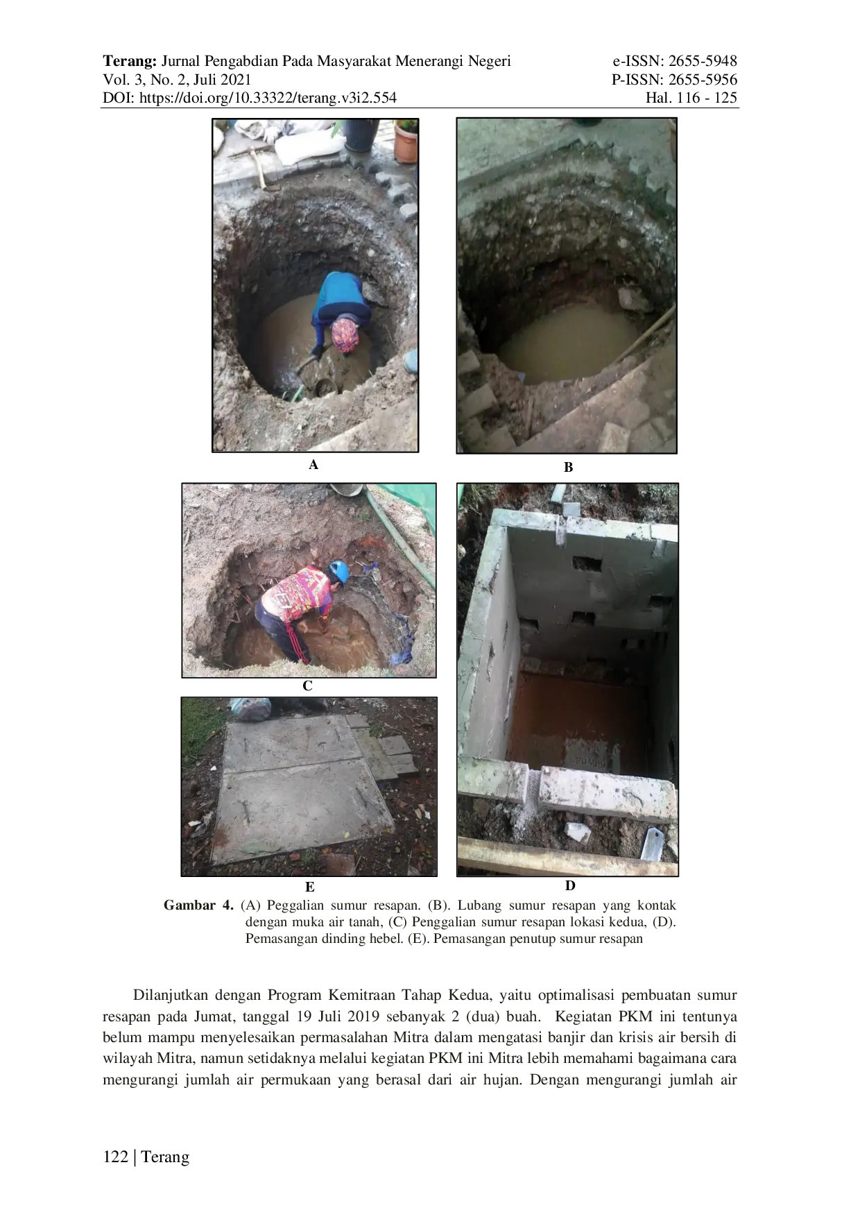 JURIS Penanggulangan Banjir Genangan dan Konservasi Air Tanah dengan Pembuatan Sumur Resapan di SMP Negeri 8 Menteng Jakarta Pusat