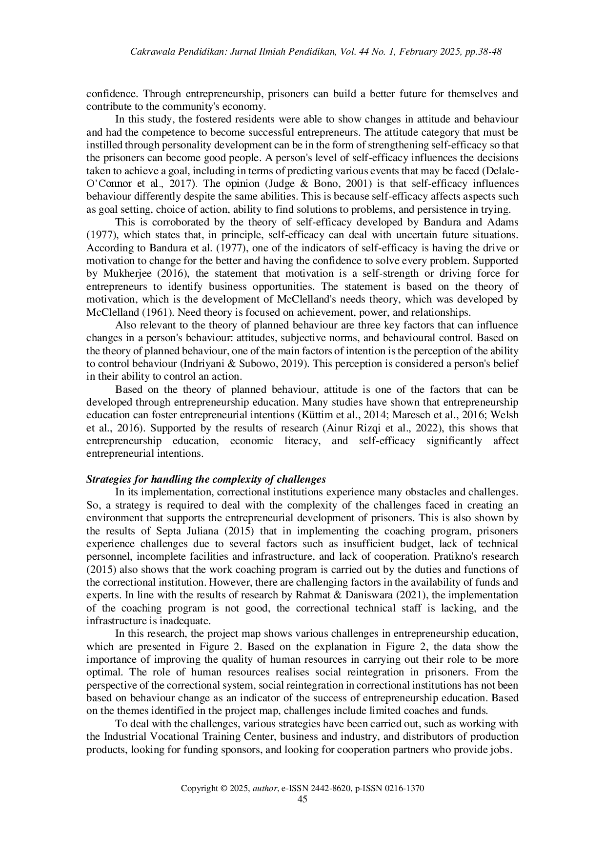 juris Building entrepreneurial interest Exploring entrepreneurial competency and self efficacy strategies in entrepreneurship education