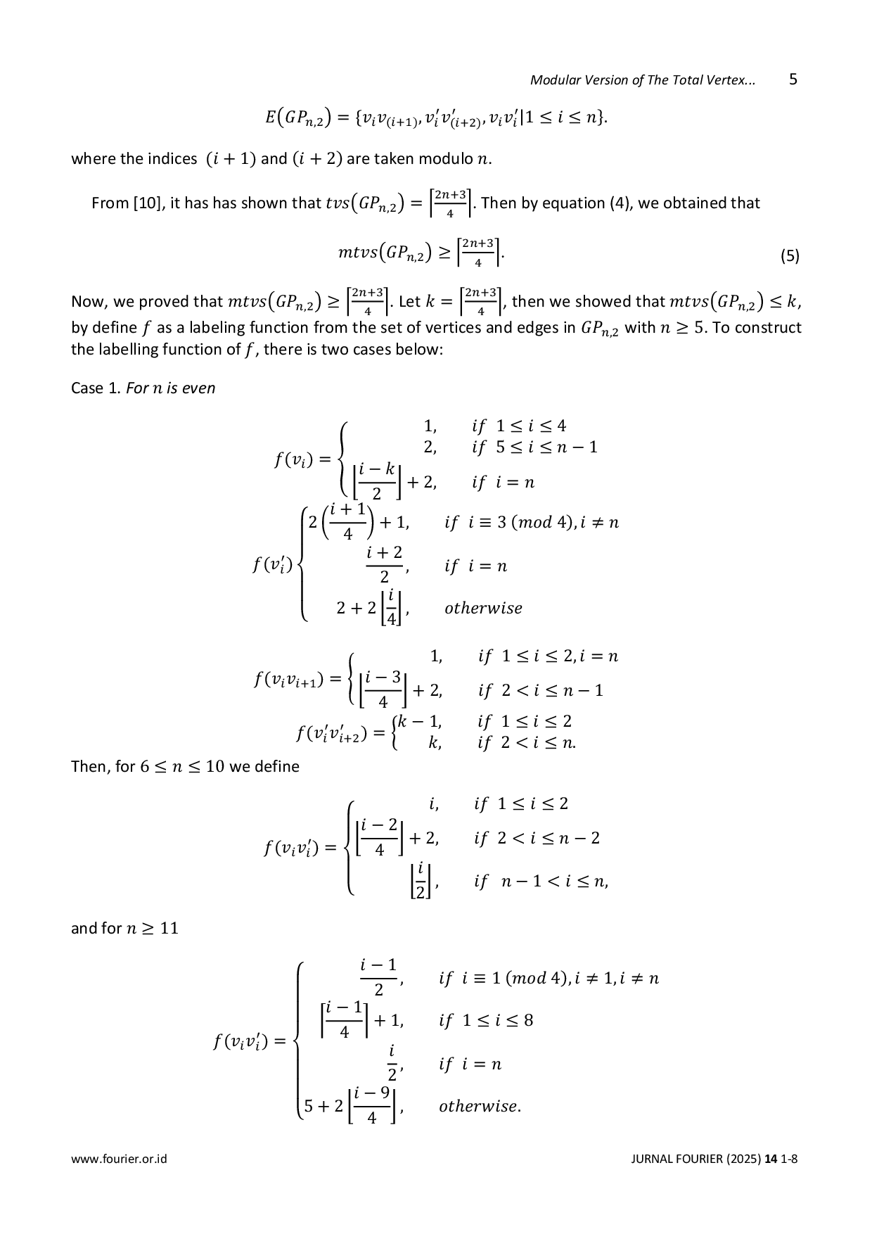 JURIS Modular Version of The Total Vertex Irregularity Strength for The Generalized Petersen Graph