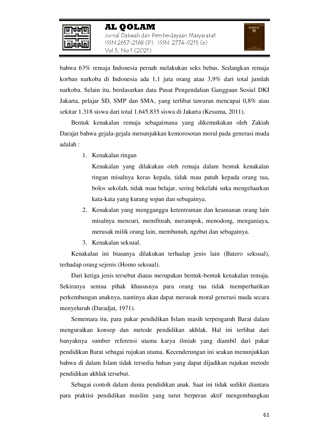 juris Metode Pendidikan Akhlak Dalam Kitab Adab Al Mufrad Karya Imam Bukhari Tahun 194 256 H