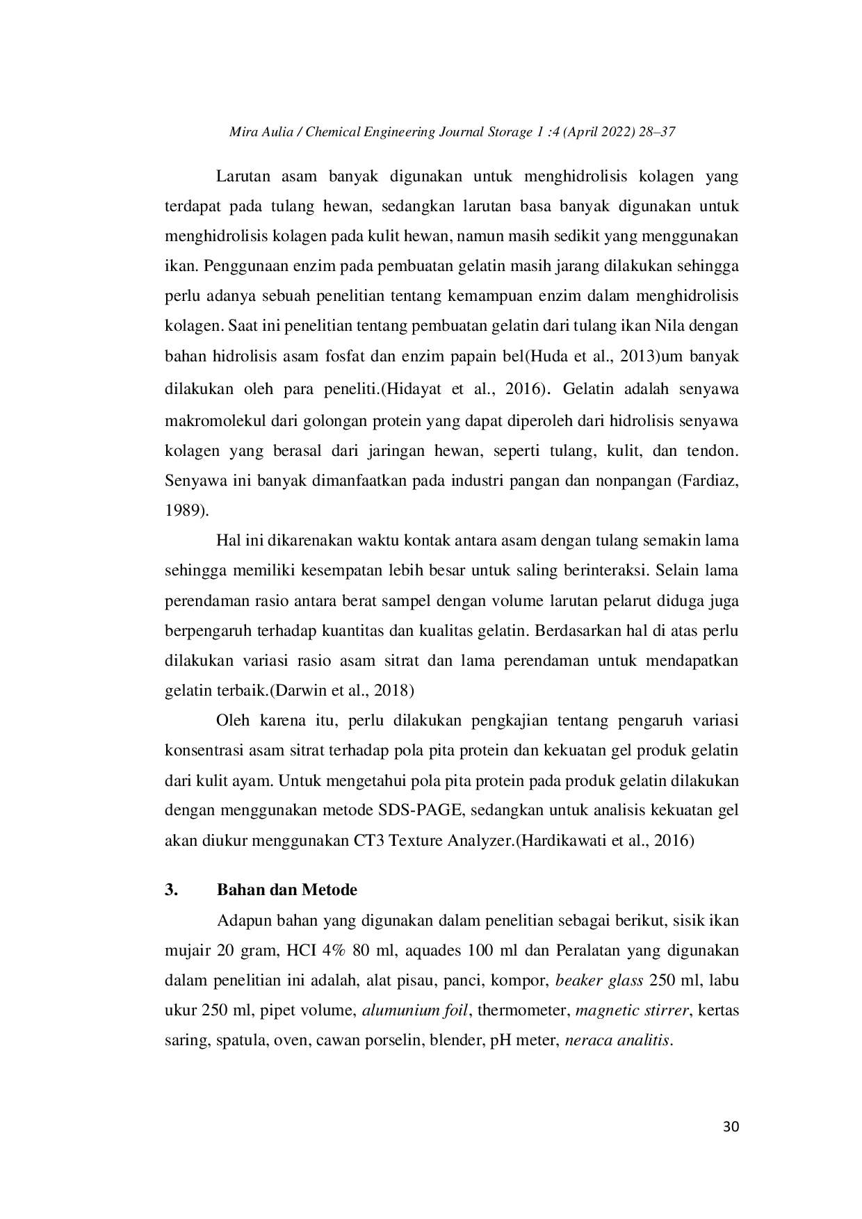 JURIS Pemanfaatan Limbah Sisik Ikan Mujair Sebagai Gelatin Menggunakan Metode Ekstraksi