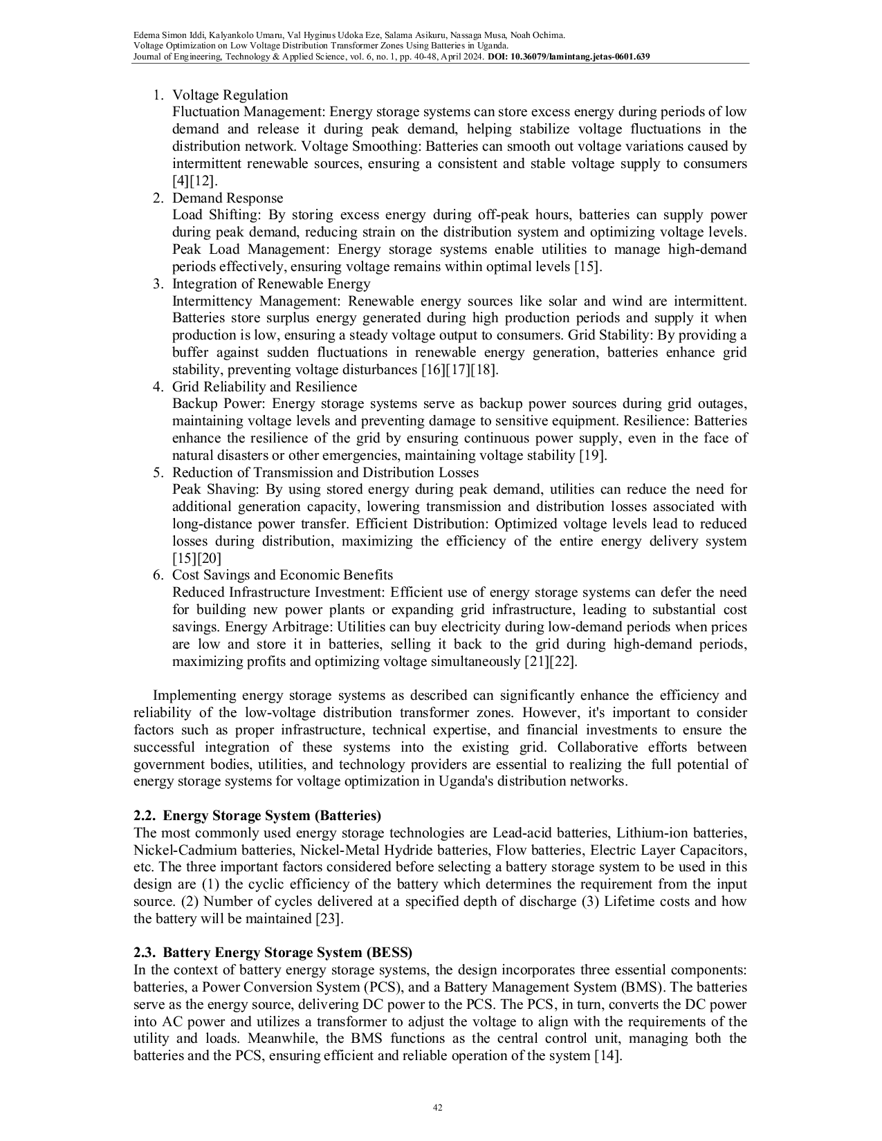 JURIS Voltage Optimization on Low Voltage Distribution Transformer Zones Using Batteries in Uganda