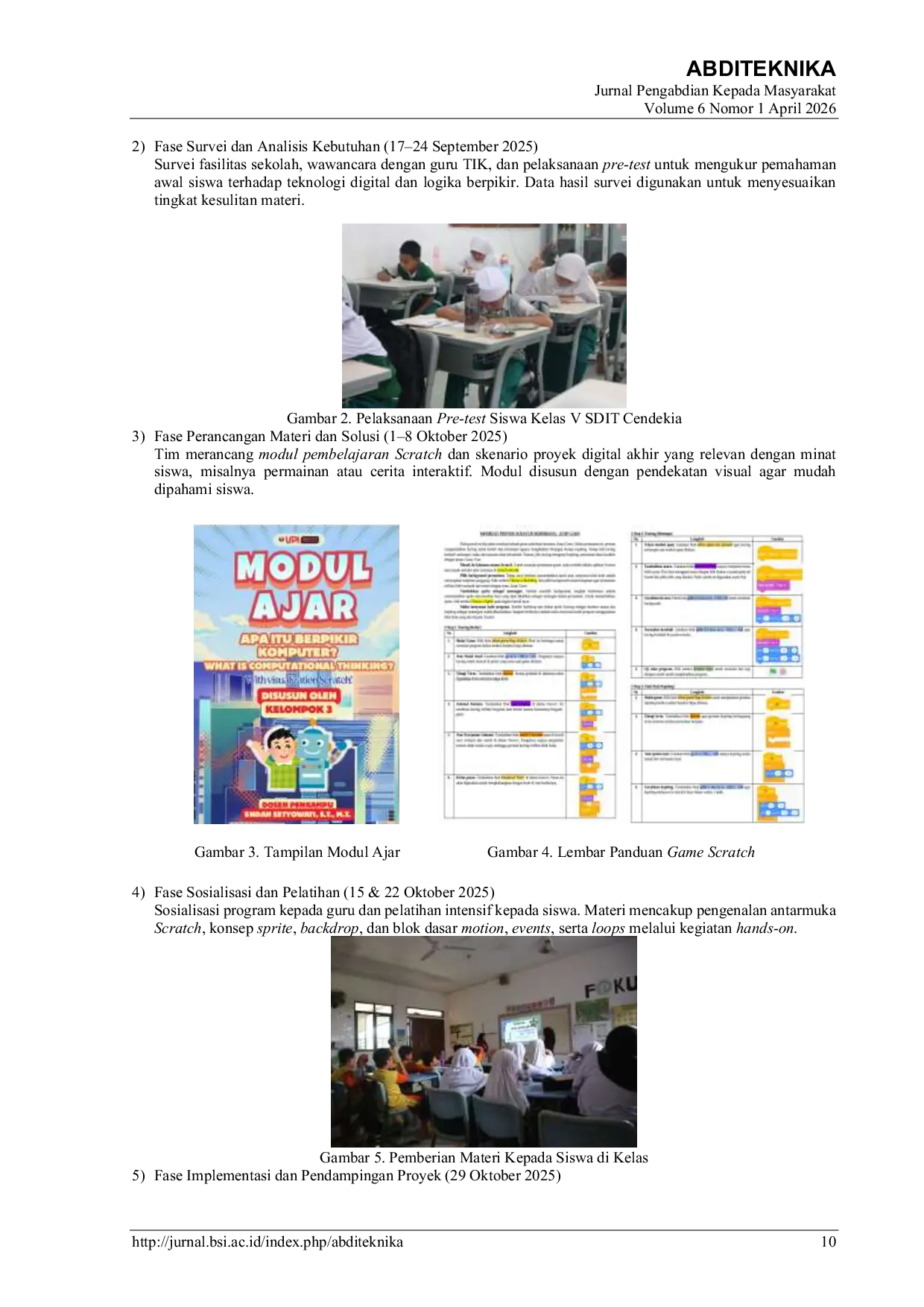 JURIS Penerapan Scratch dalam Pembelajaran Berbasis Proyek untuk Mengembangkan Computational Thinking Siswa Sekolah Dasar