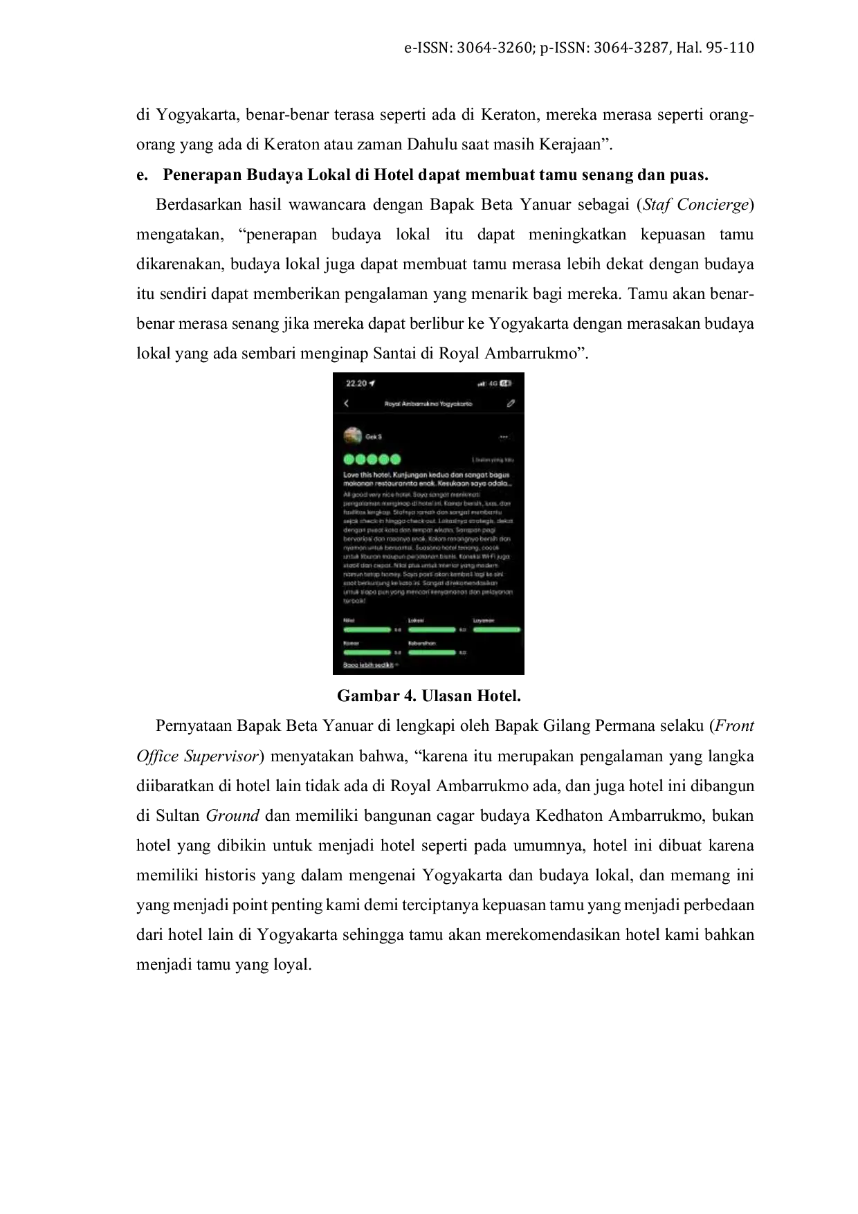 JURIS Pengaruh Budaya Lokal terhadap Kepuasan Tamu di Hotel Royal Ambarrukmo Yogyakarta