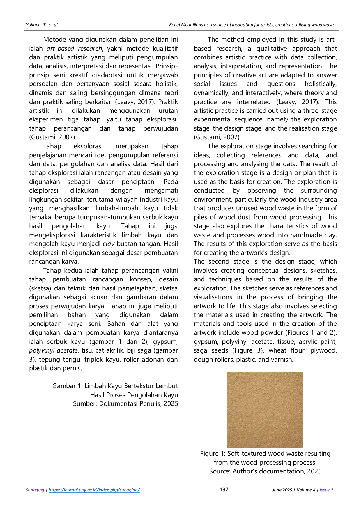 JURIS Relief Medallions as a source of inspiration for artistic creations utilising wood waste