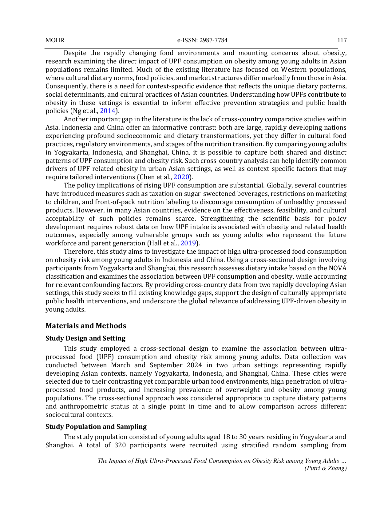 JURIS The Impact of High Ultra Processed Food Consumption on Obesity Risk among Young Adults