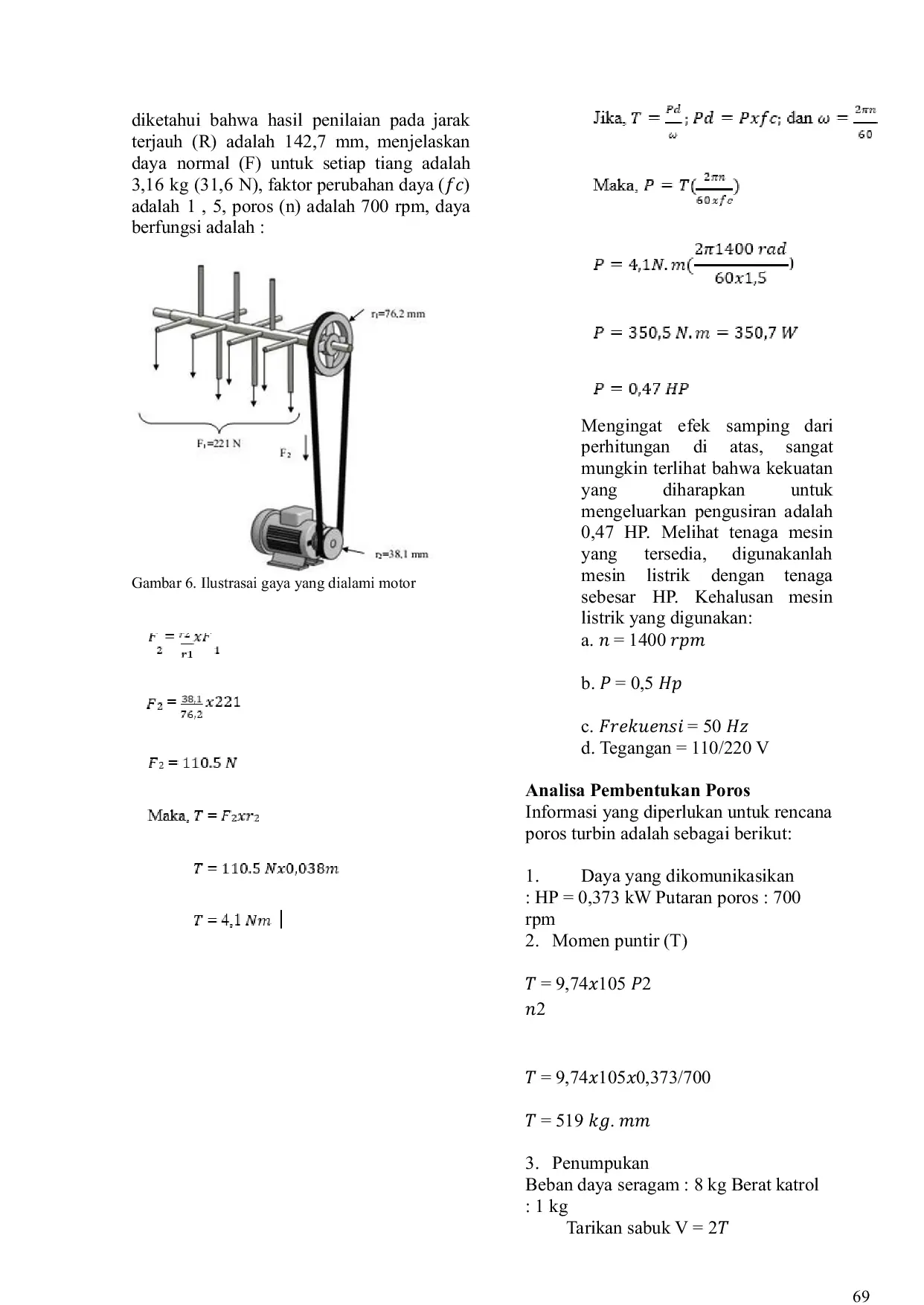 JURIS Analisa Perancangan dan BEP Ekonomis Mesin Penggiling Daging berbahan Poros S50C dengan Daya Motor 0 5 HP