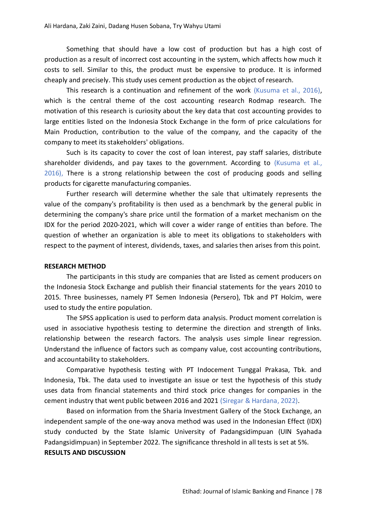 JURIS The Role of Cost Accounting Information in Enhancing Firm Value and Stakeholder Responsibility Evidence from Indonesia s Cement Industry