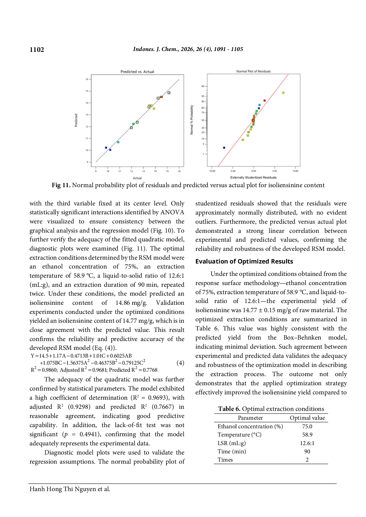 JURIS Optimization of Isoliensinine Extraction from Lotus Plumule and Its Acetylcholinesterase Inhibitory Activity