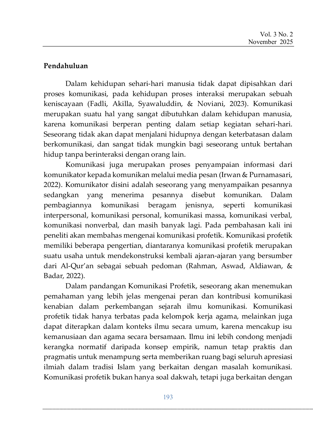 JURIS Komunikasi Profetik dalam Dakwah Gus Faiz Aminuddin di YouTube Ponpes Shofa Azzahro