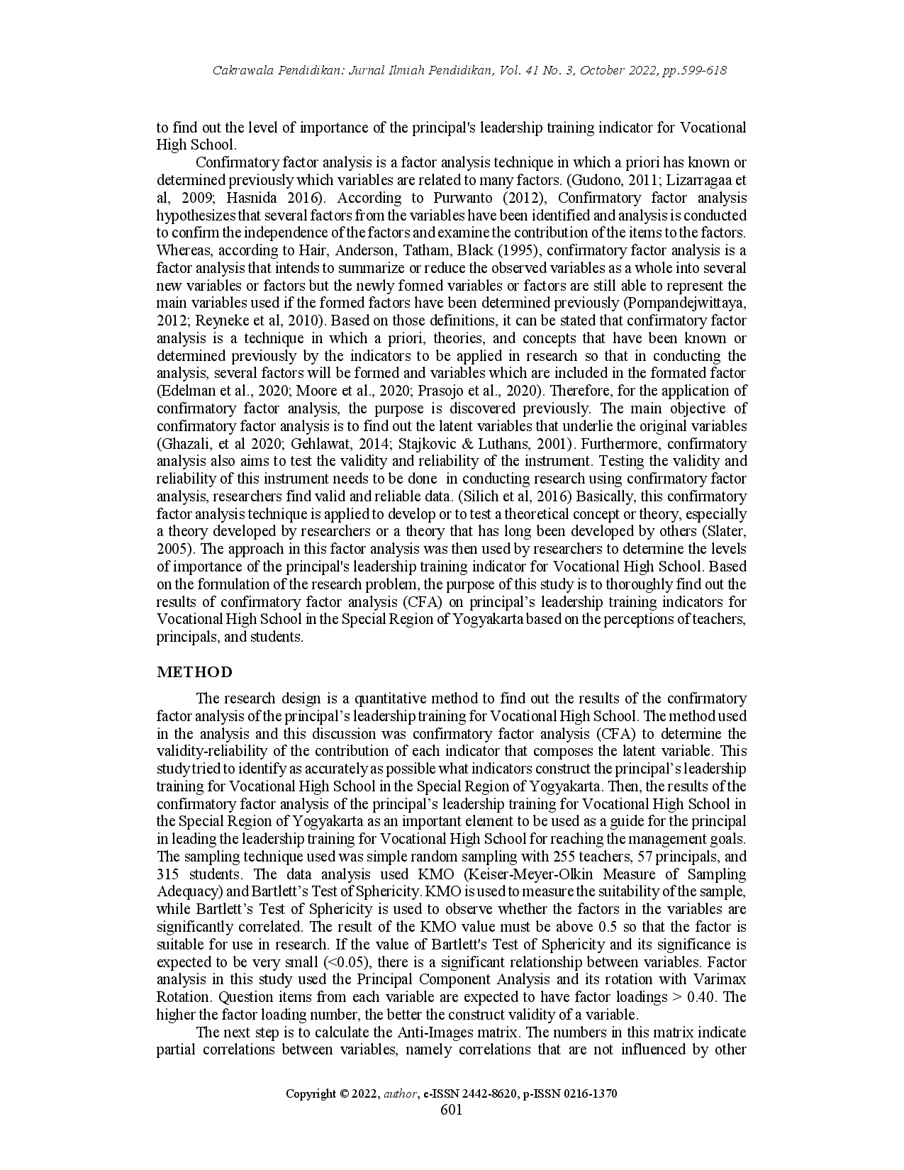juris Analysis of confirmatory factors of principals leadership training of vocational high school