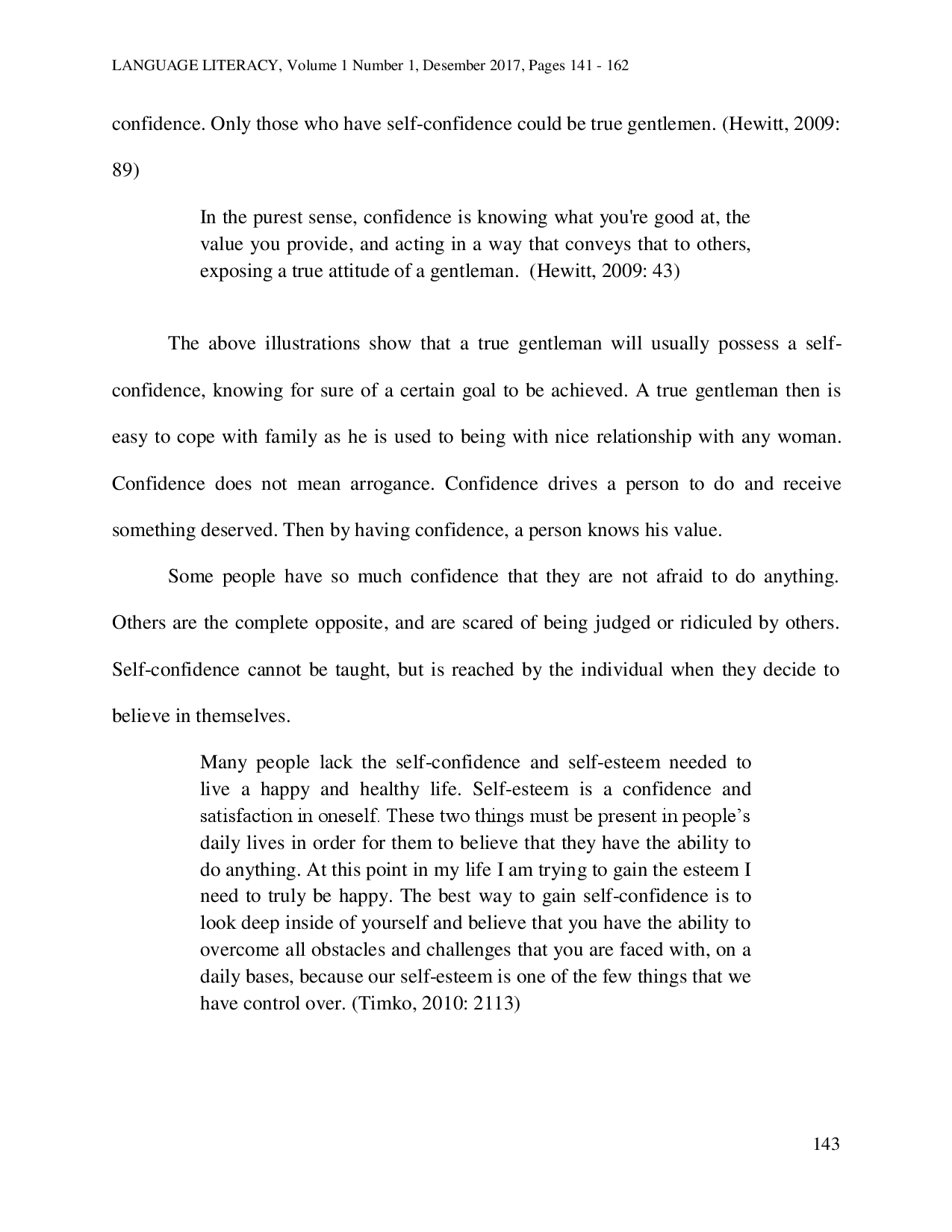 juris Self Confidence in Henry Fielding s Tom Jones