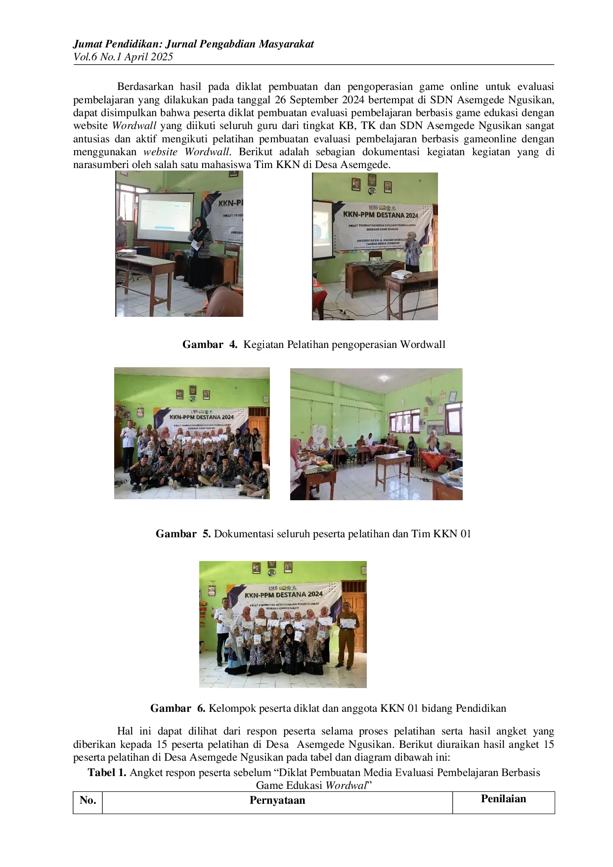 JURIS Diklat Pembuatan Media Evaluasi Pembelajaran Berbasis Game Edukasi Wordwall