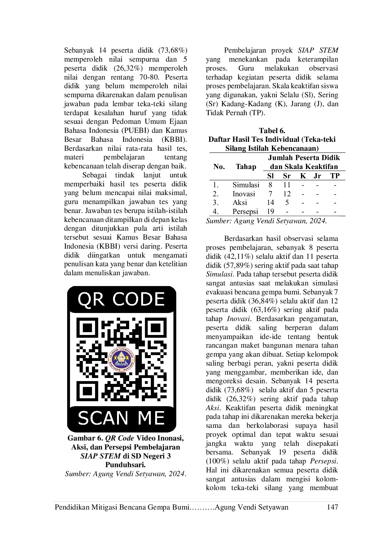 JURIS Pendidikan Mitigasi Bencana Gempa Bumi Melalui Pembelajaran Berbasis Proyek Siap Stem