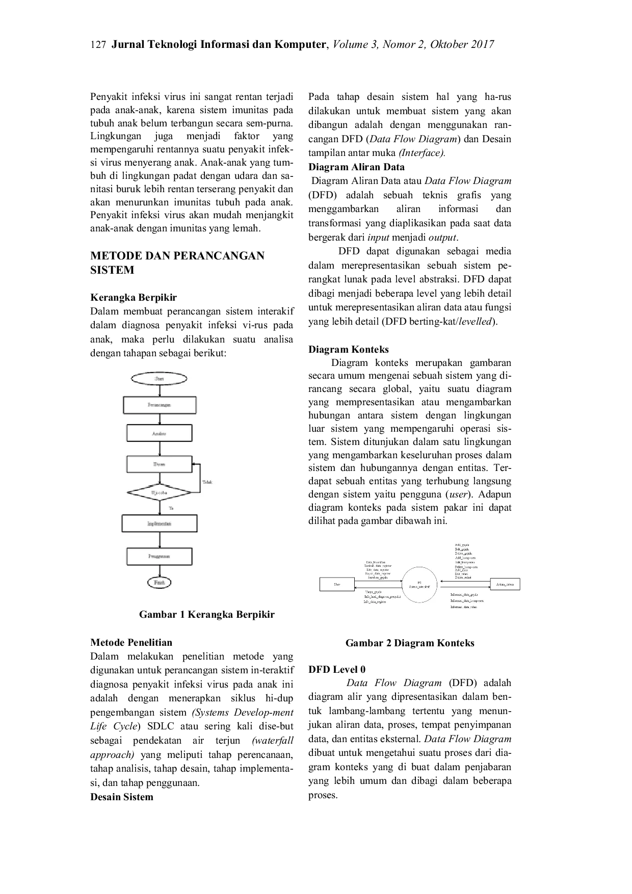JURIS Perancangan Sistem Interaktif Berbasis Android untuk Membantu Proses Pencatatan dalam Penegakan Diagnosis Penyakit Infeksi Virus pada Anak di Poli Anak Rumah Sakit Umum Daerah RSUD Wangaya Kota Denp