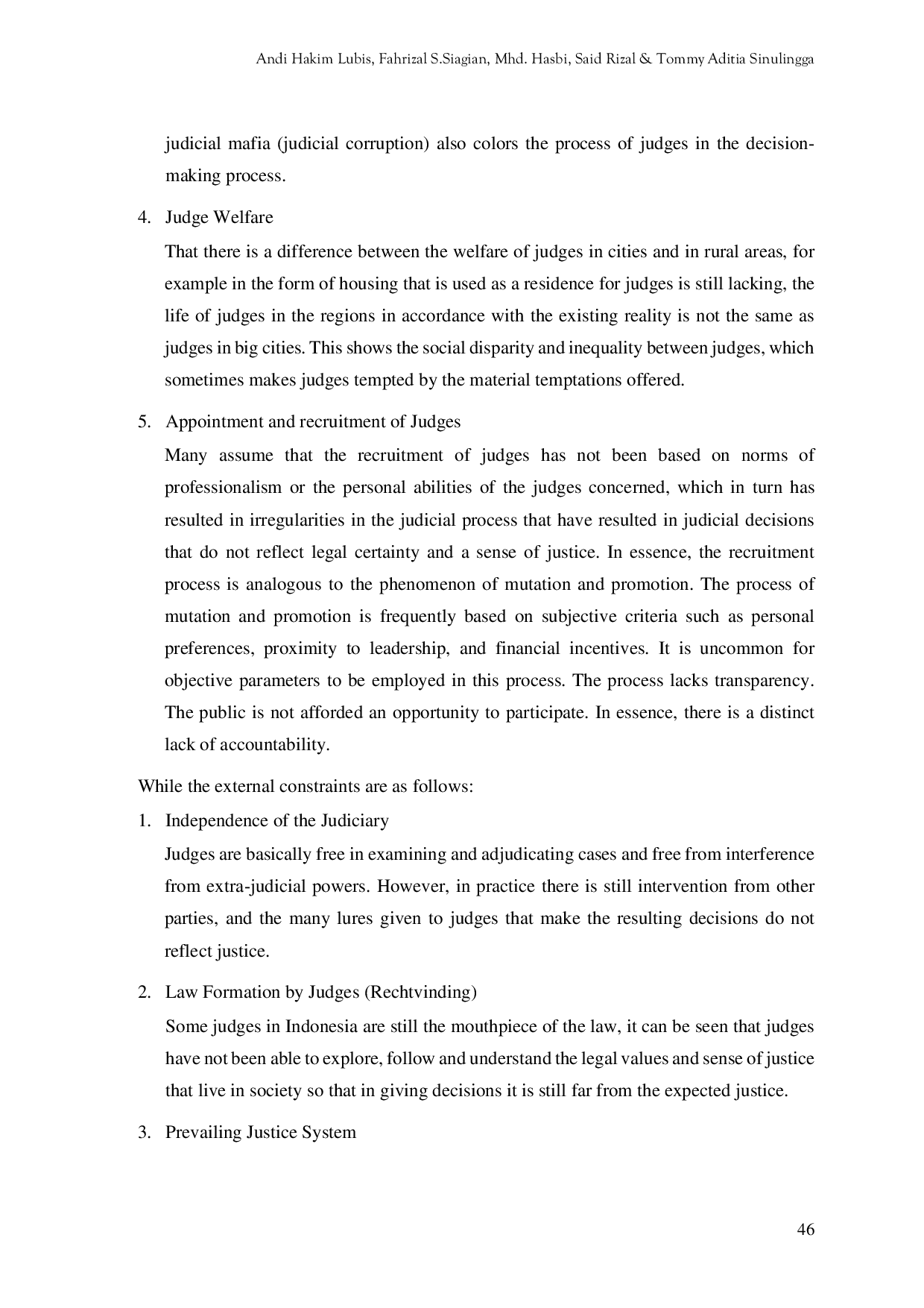 JURIS The Role of the Code of Ethics and Code of Conduct in Maintaining the Honor and Dignity of Judges