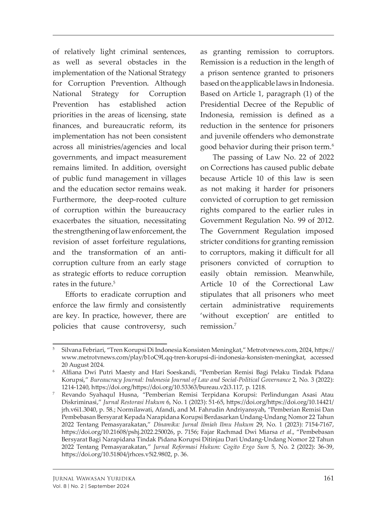 JURIS Corruptors Remission Controversy A Review of Human Rights and Justice Perspective
