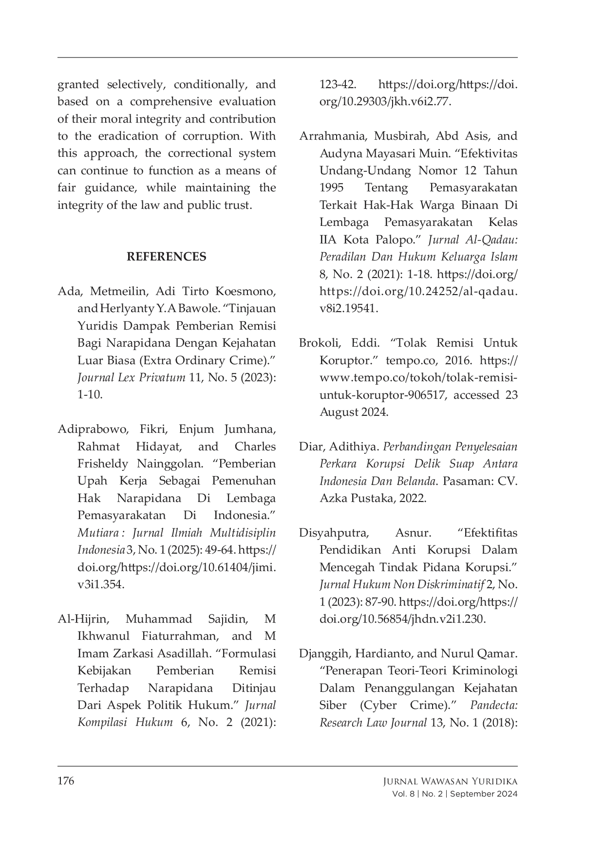 JURIS Corruptors Remission Controversy A Review of Human Rights and Justice Perspective