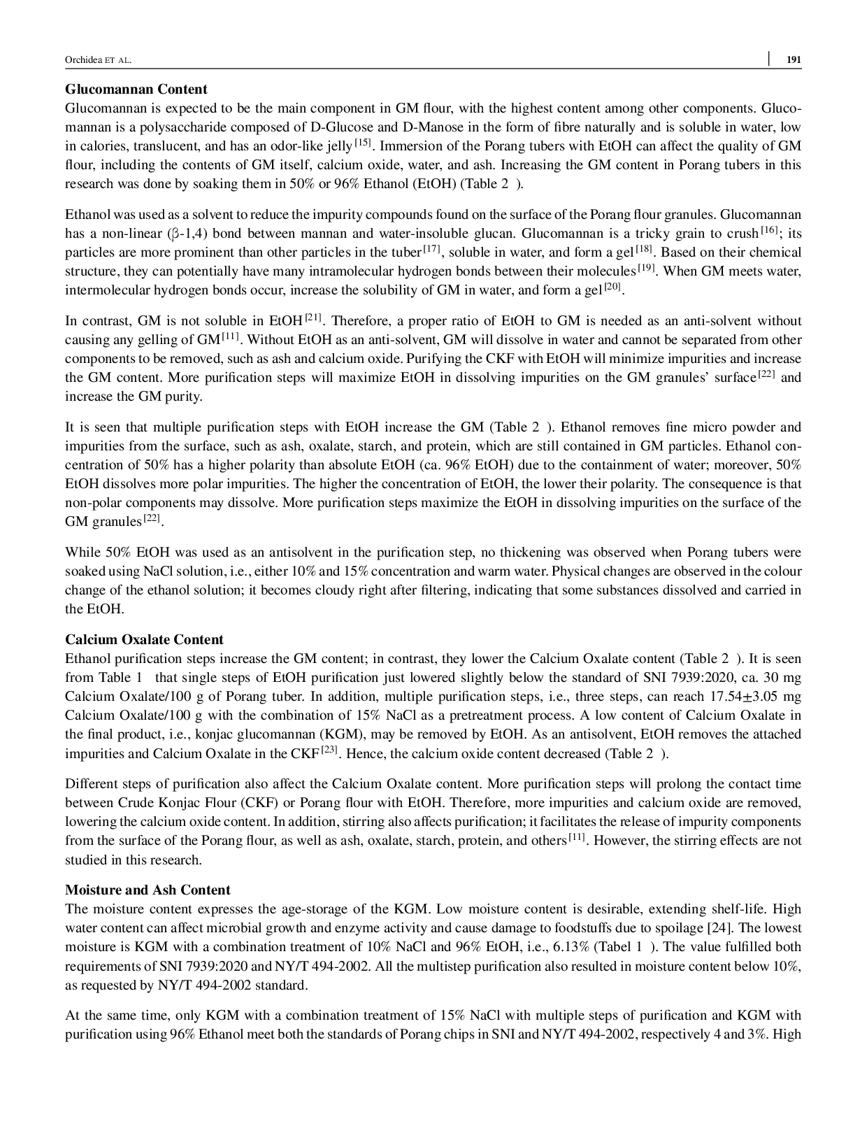 JURIS The Utilization of Ethanol as Antisolvent to Enhance the Glucomannan Content of Tuber of Amorphophallus muelleri Blume