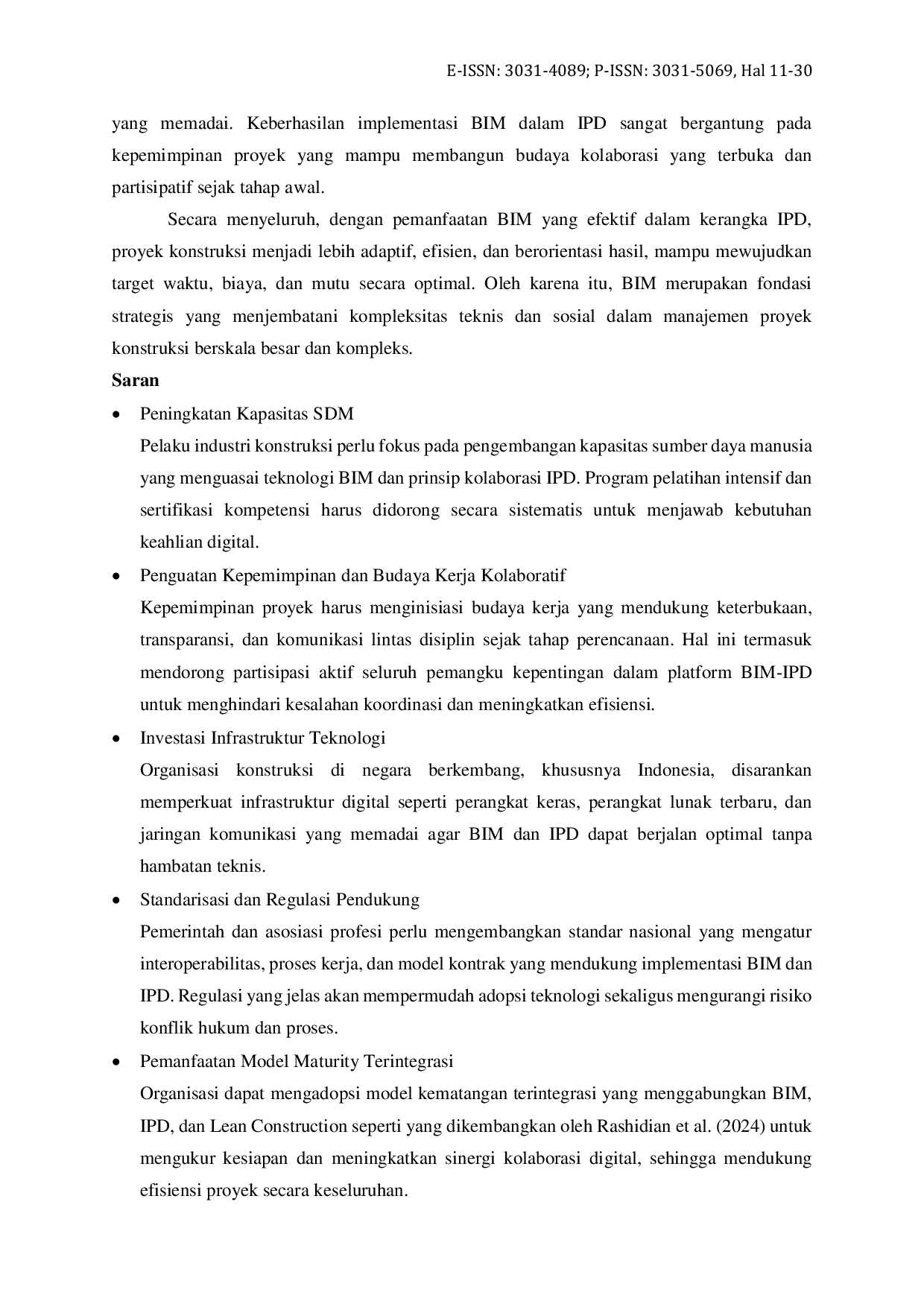 JURIS Literature Review Pemanfaatan Building Information Modeling BIM dalam Konstruksi sebagai Alat Komunikasi dan Kolaborasi dalam Integrated Project Delivery IPD