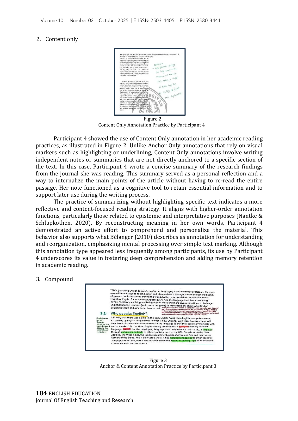 JURIS Marking Meaning EFL students Annotation as a Tool for Academic Literacy