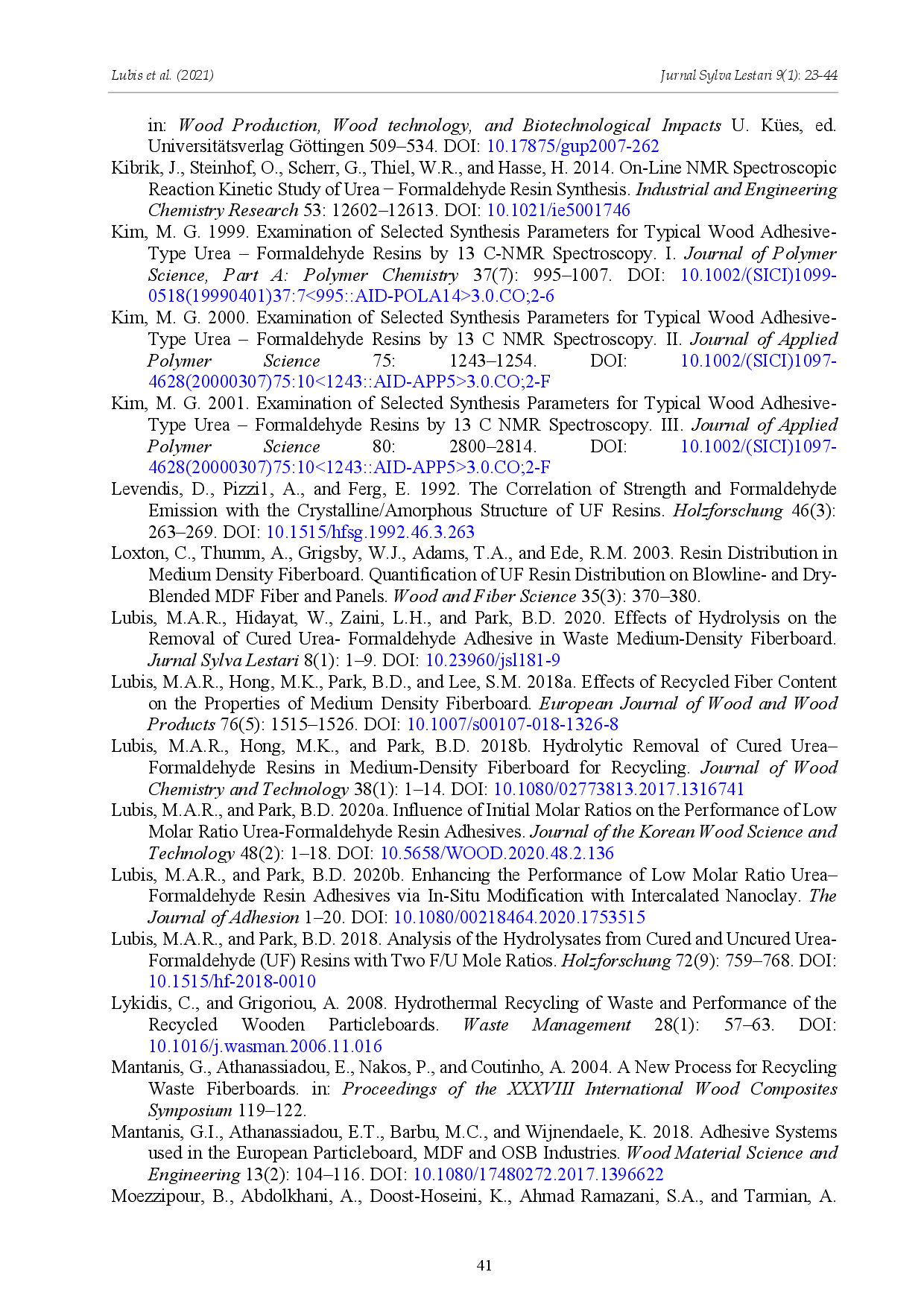 juris The Removal of Cured Urea Formaldehyde Adhesive towards Sustainable Medium Density Fiberboard Production A Review