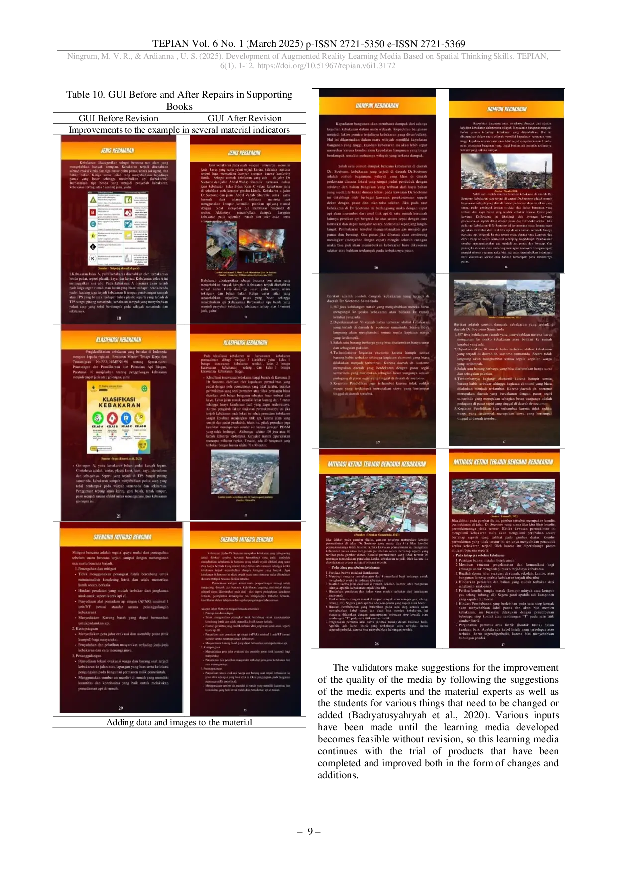 JURIS Development of Augmented Reality Learning Media Based on Spatial Thinking Skills