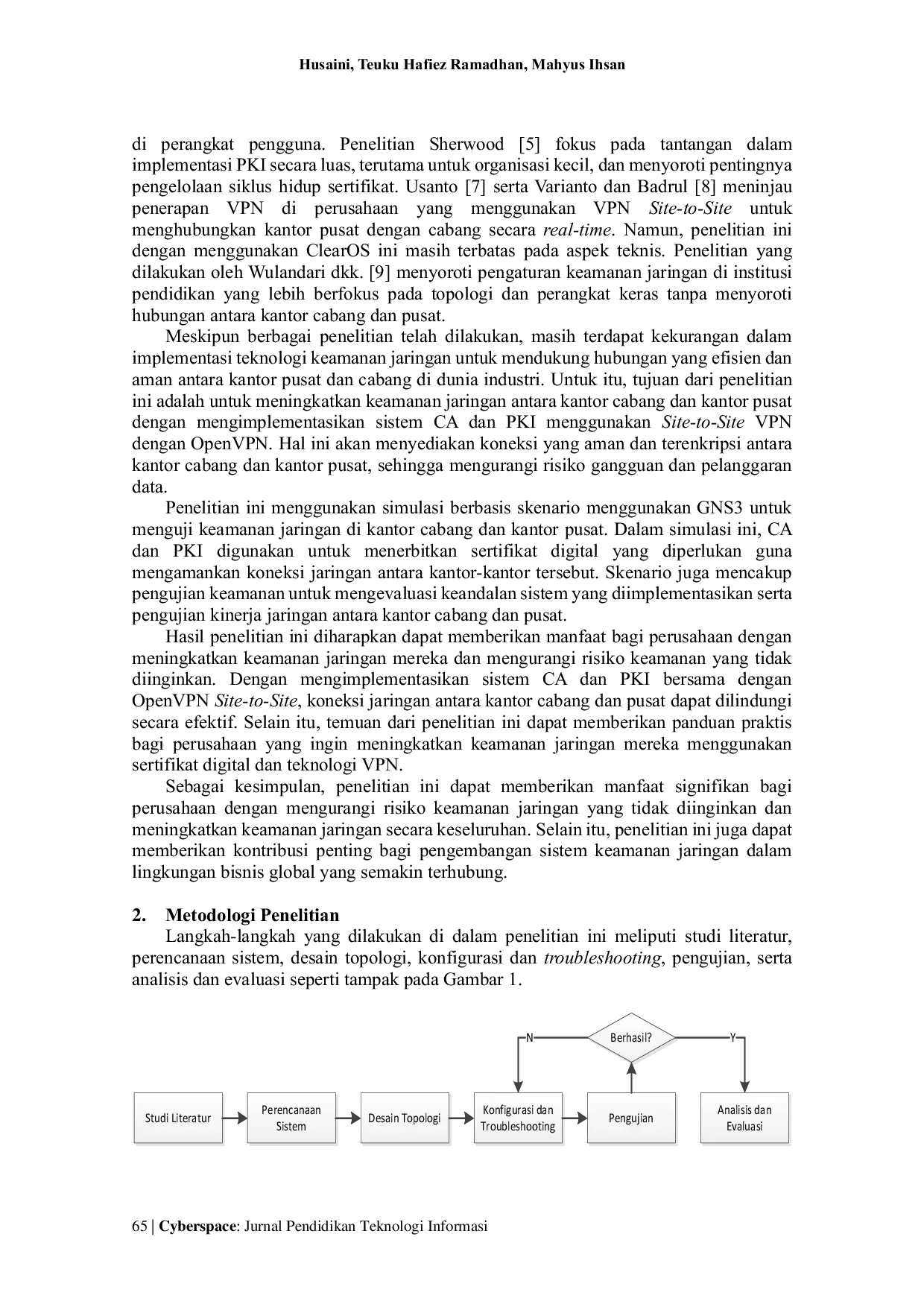 JURIS Penerapan Hierarki Certificate Authority dan Public Key Infrastructure untuk Memperkuat Keamanan Jaringan