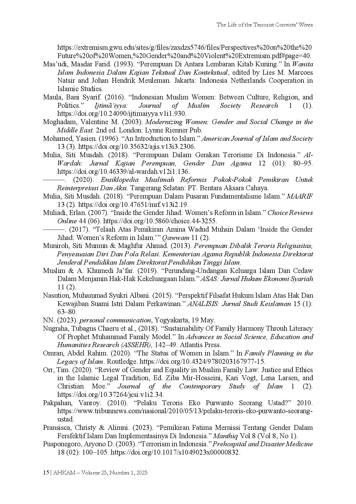 juris The Life of the Terrorist Convicts Wives Unequal Family Dynamics and Islamic Legal Frameworks