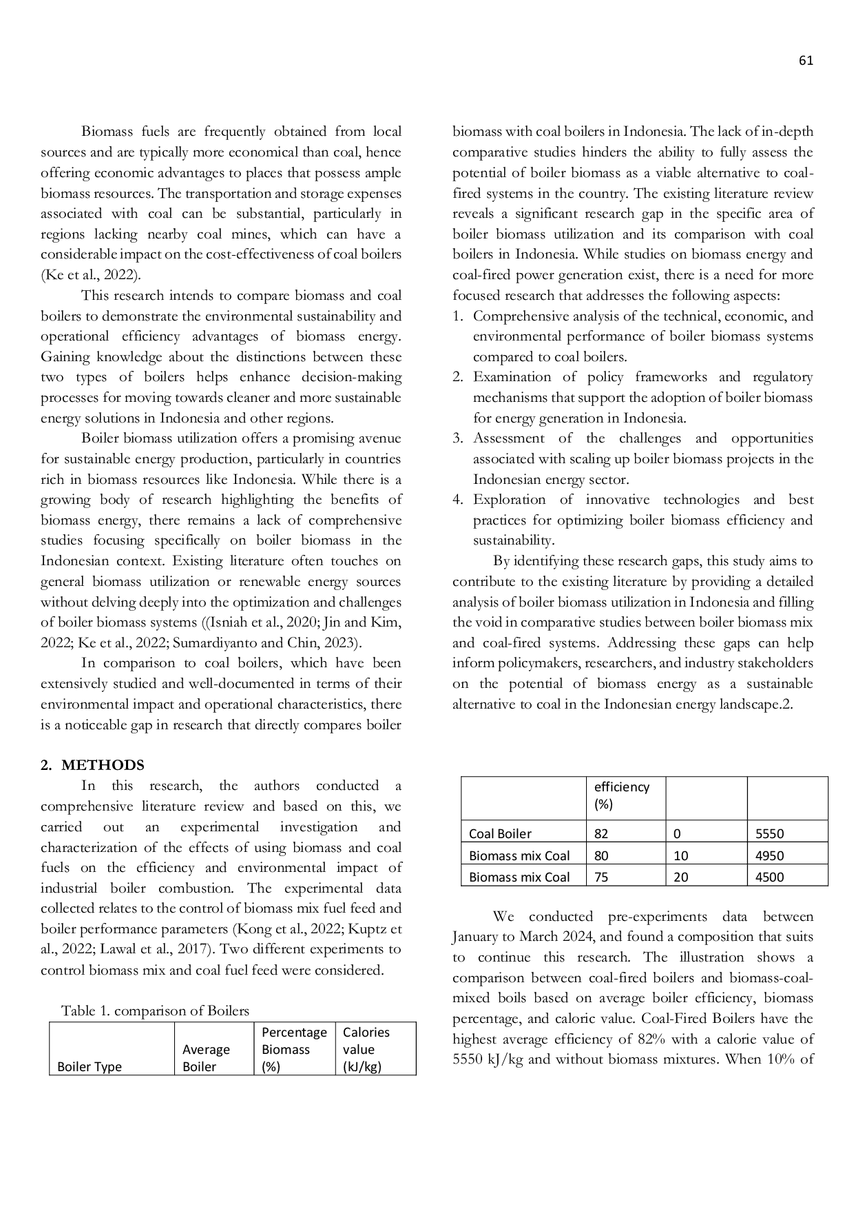 JURIS Analysis of mixing coal and biomass fuels on industrial boiler performance